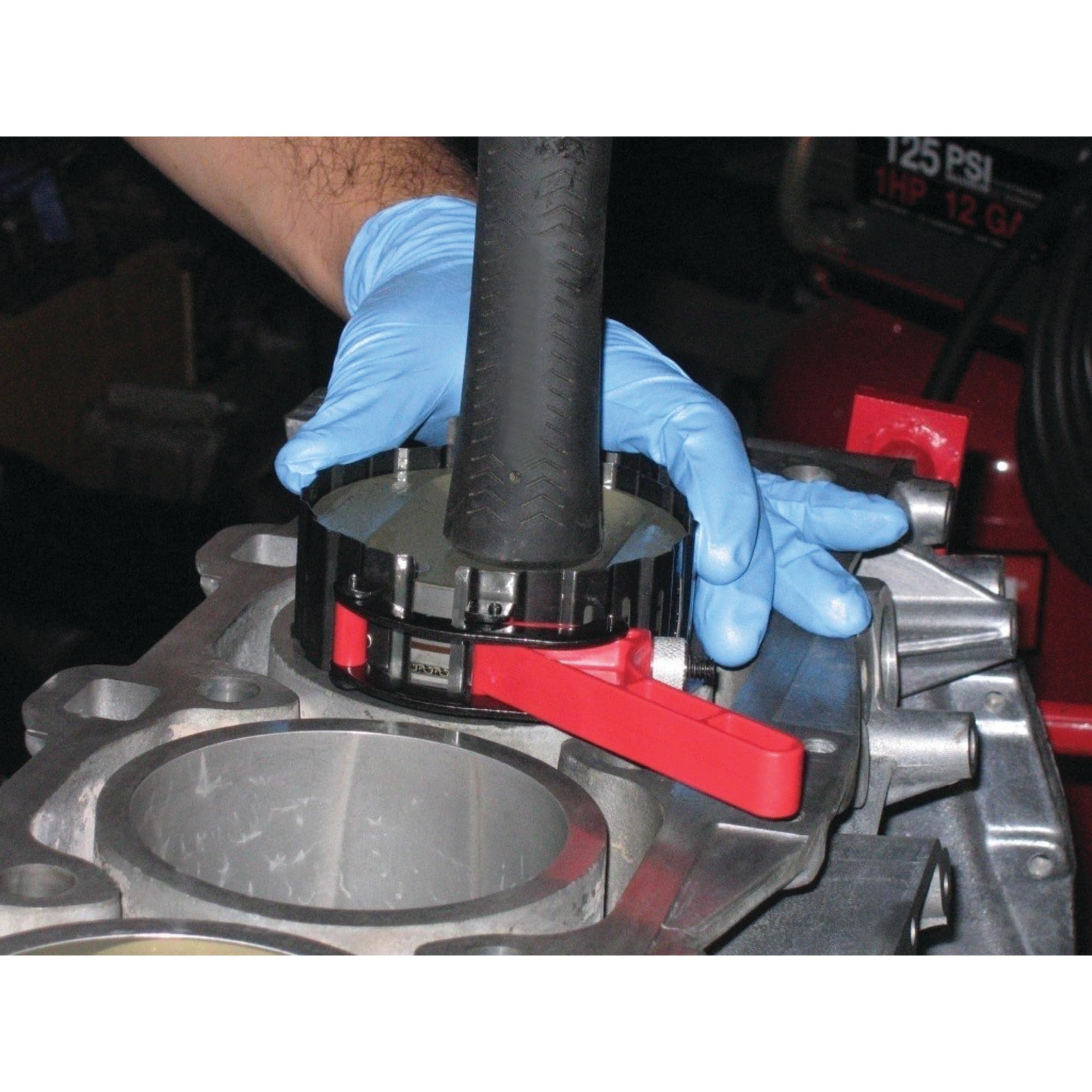 W80574 Performance Tool Low Friction Wrinkle Band Piston Installer - Fits 3-Inch to 5-Inch Pistons, Adjust Only Once for All Pistons, Easy to Use