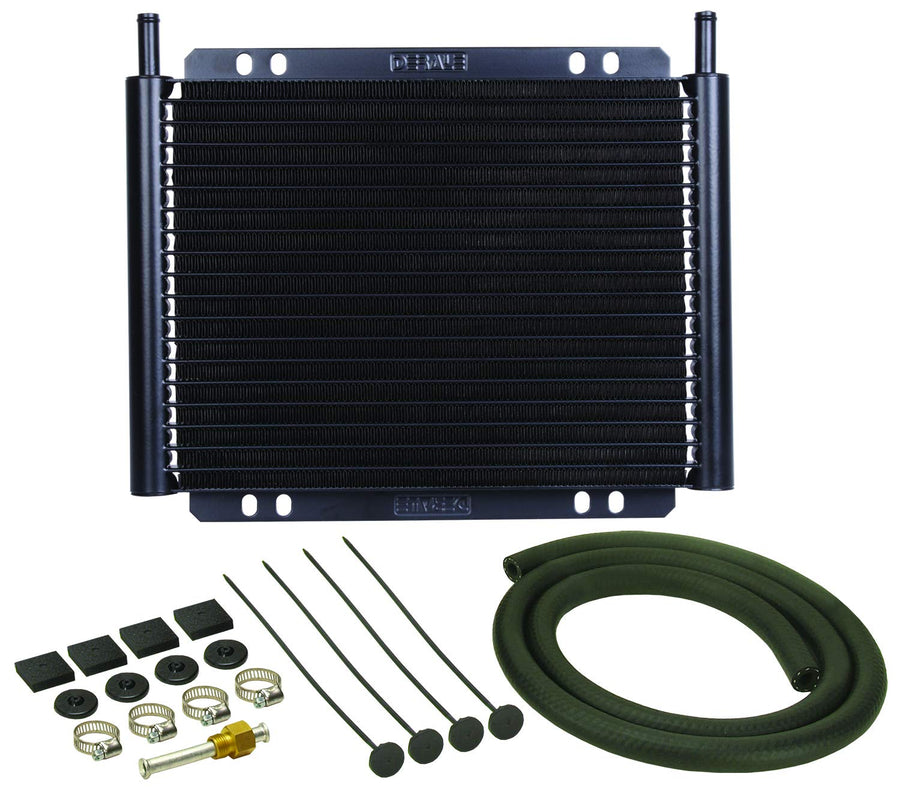 13503 Derale Series 8000 Plate and Fin Transmission Oil Cooler , Black