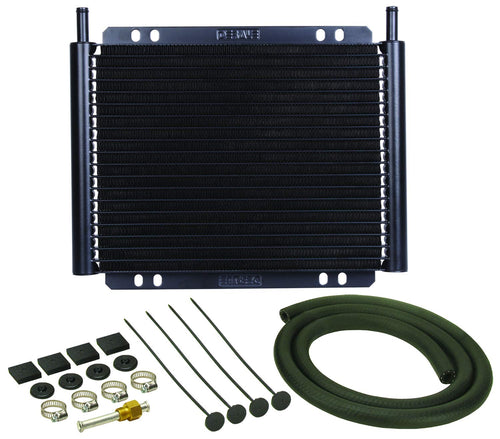 13503 Derale Series 8000 Plate and Fin Transmission Oil Cooler , Black
