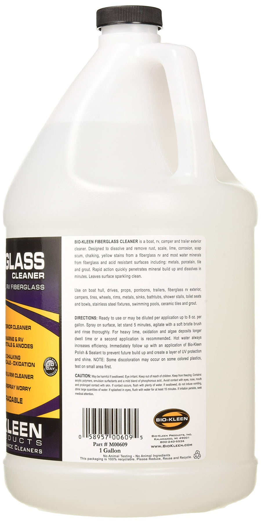 M00609 Biokleen Fiberglass Cleaner Gallon, 1 Count (Pack of 1)