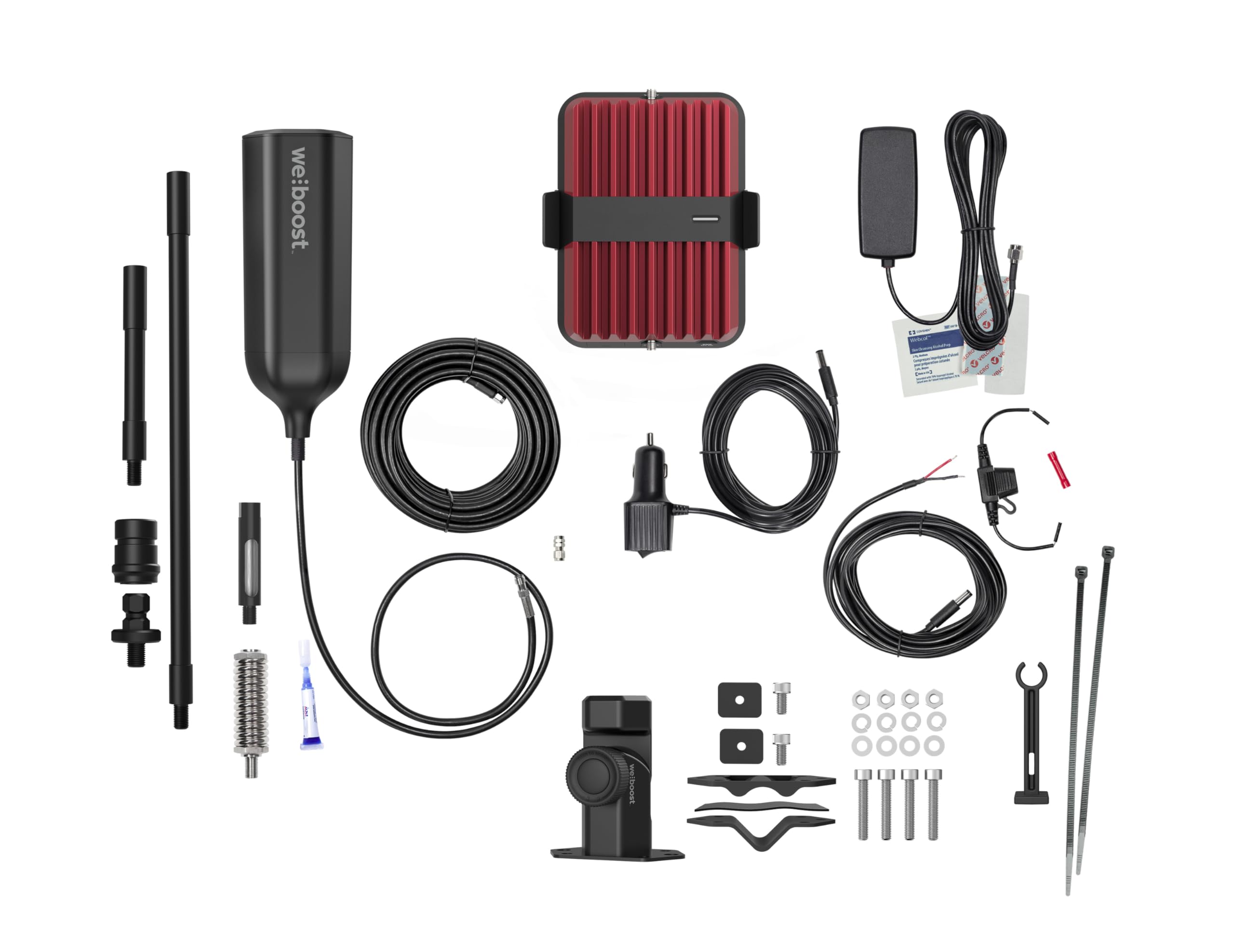 weBoost Work Truck – Cell Phone Booster for Professional-Grade Utility, Fleet & Rugged Vehicles | 5G & 4G LTE Boosts All U.S. Carriers | Quick Release Detachable Antenna | Made in USA | FCC Approved