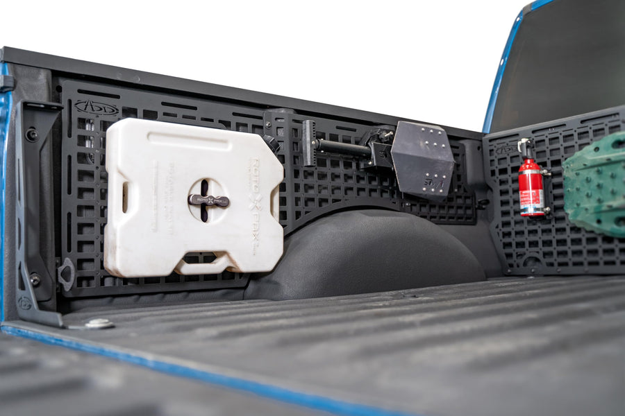 Molle Panels Bed Side for The 2015-2020 Ford F-150 & Ford F-150 Raptor | Molle Pattern Offers Diverse Mounting Solutions | Made in The USA | Addictive Desert Designs (Driver Full Kit)