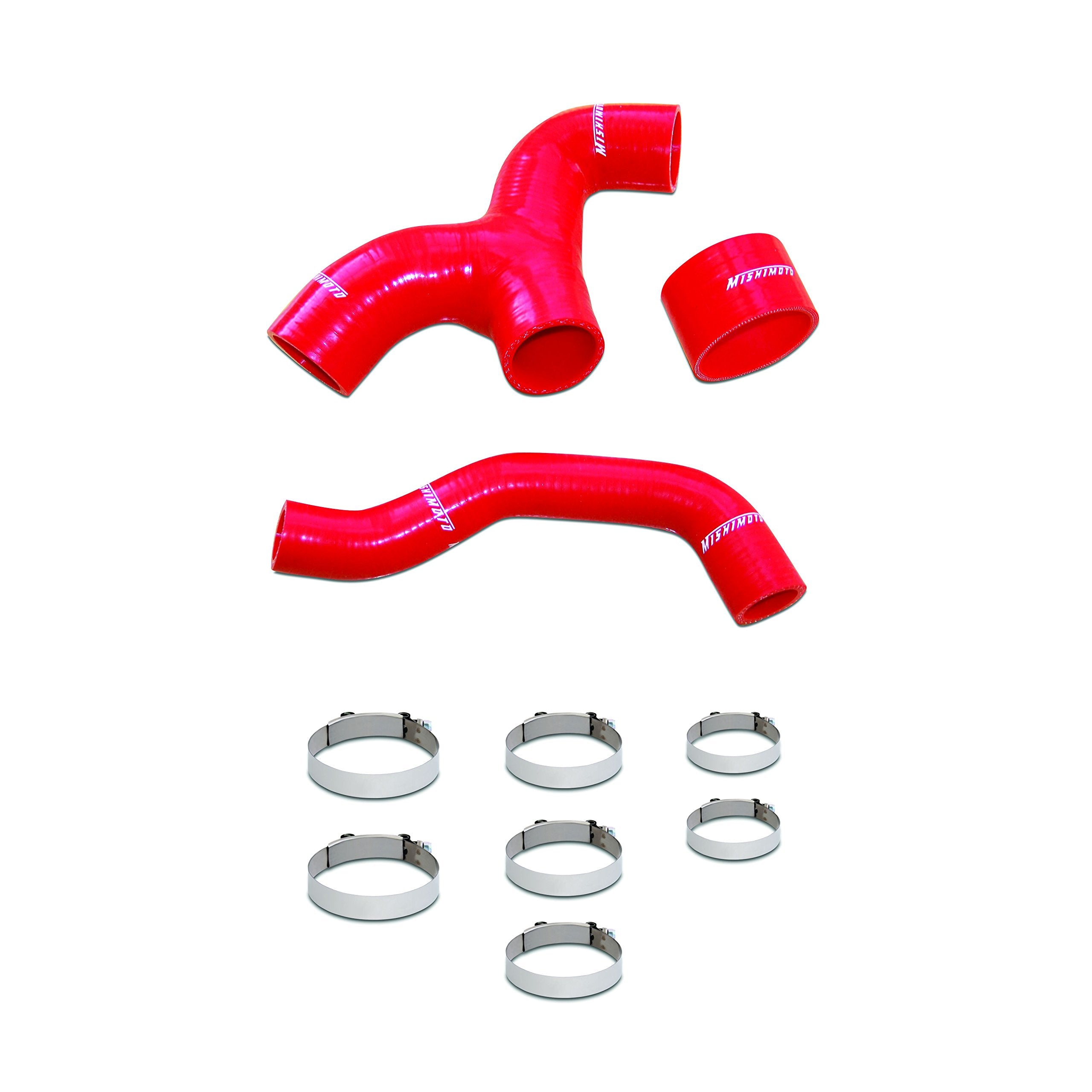 Mishimoto Silicone Intercooler Hoses MMHOSE-SUB-INTRD Fits Subaru Impreza WRX 2001-2005 Red