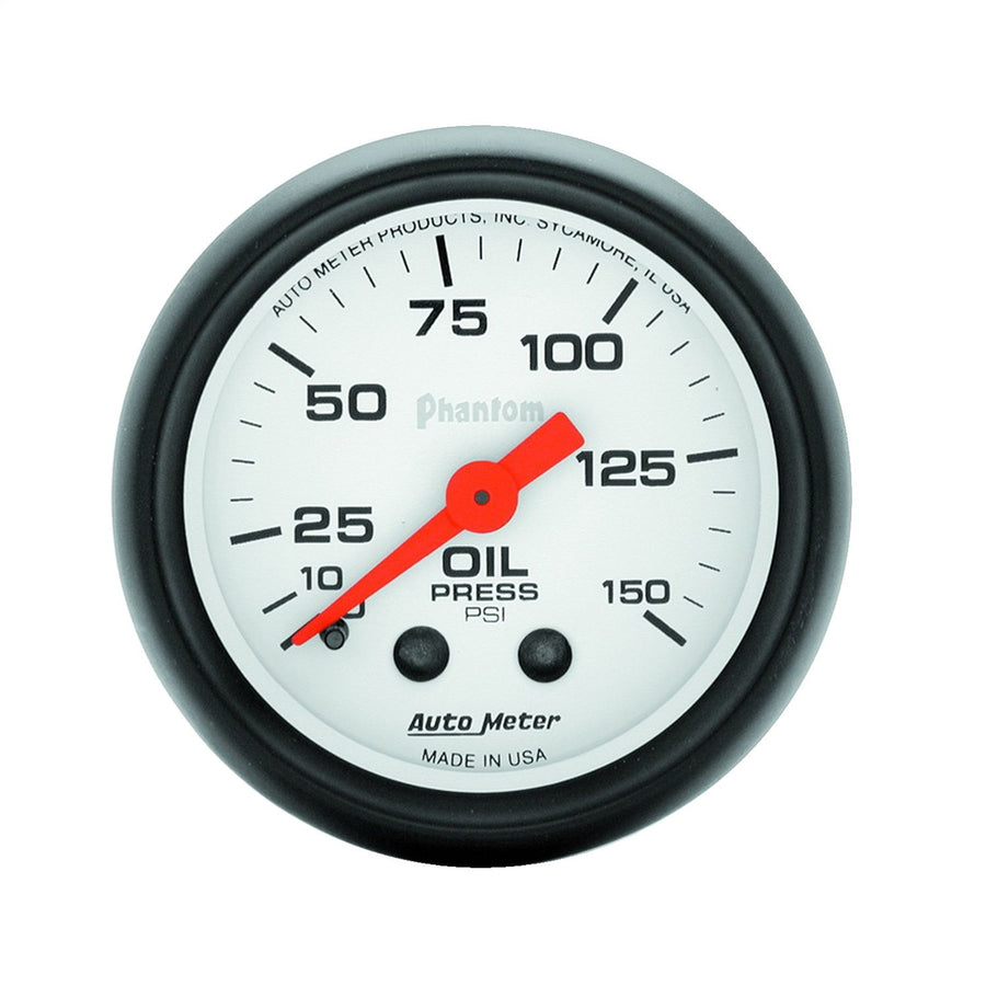 Auto Meter Phantom 5723 Mechanical Oil Pressure Gauge,2.3125 in.