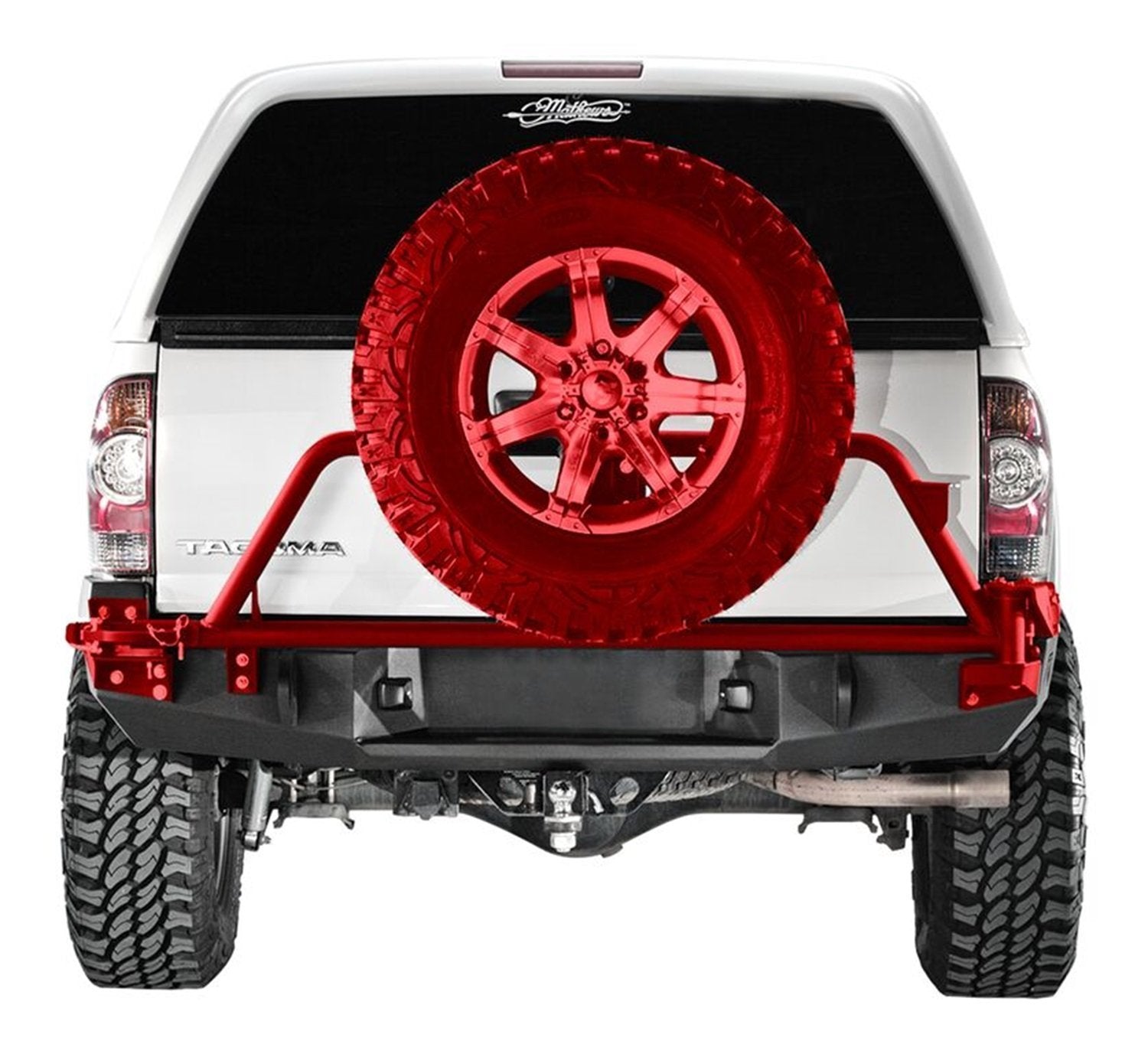 REAR BASE BUMPER Fab Fours 05-15 TACOMA, Black (TT05-Y1351-1)