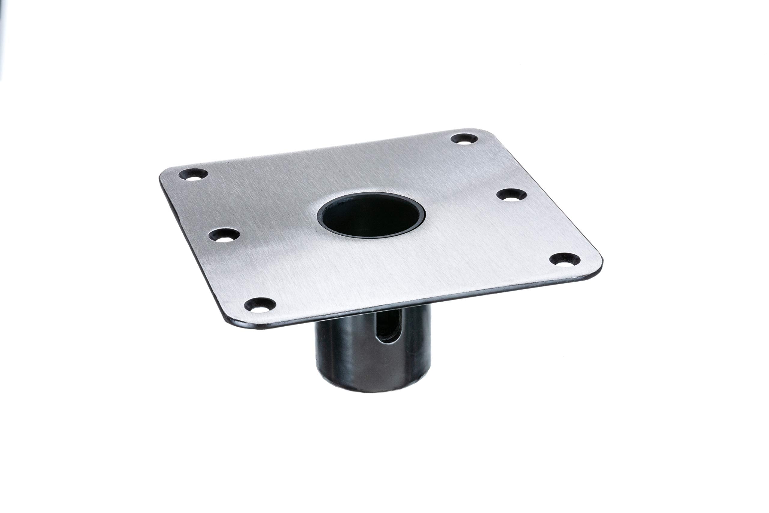 Swivl-Eze 1.77 Series Stainless Steel Snap-Lock Seat Base Plate, 7-Inch x 7-Inch, Square Swivl-Eze