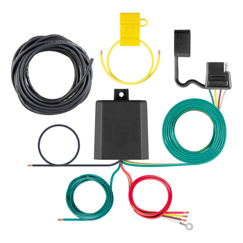 Multi-Function CURT 59236 Weather-Resistant Trailer Tail Light Converter Kit, 4-Pin Wiring Harness