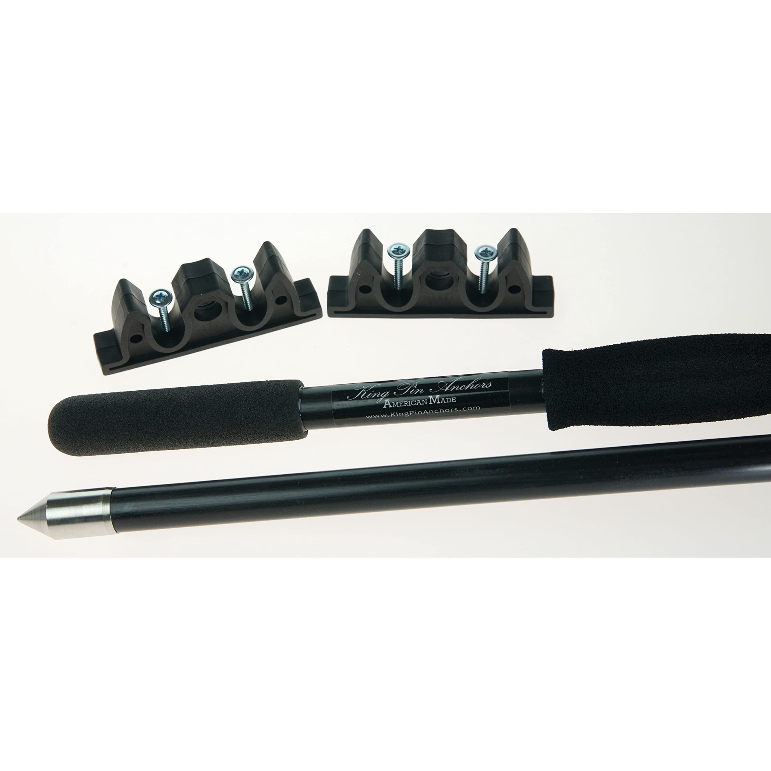 King Pin Panther Marine 12 Ft Pole Black