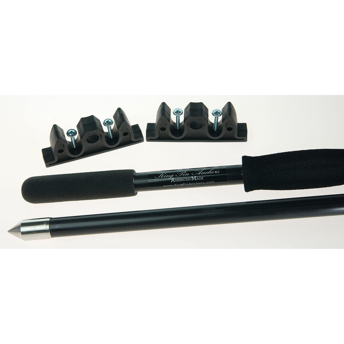 King Pin Panther Marine 12 Ft Pole Black