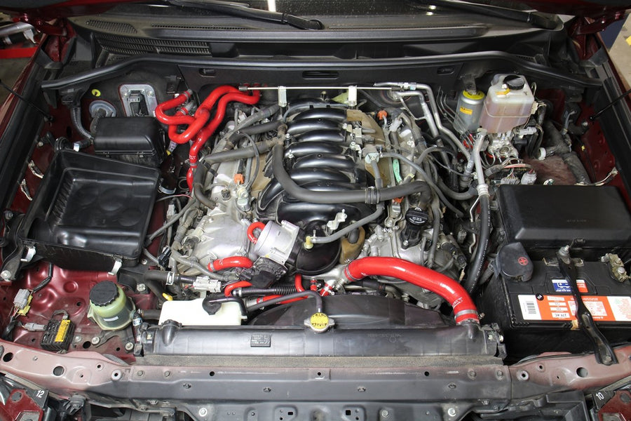 Silicone HPS 57-1709-RED Radiator + Heater Hose Kit Coolant, Red