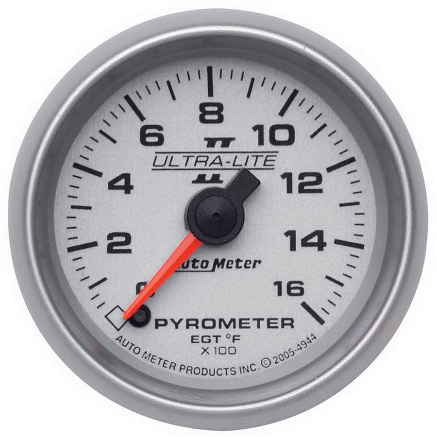 Auto Meter Ultra-Lite II 2-1/16" 0-1600 F Full Sweep Electric Pyrometer 4944