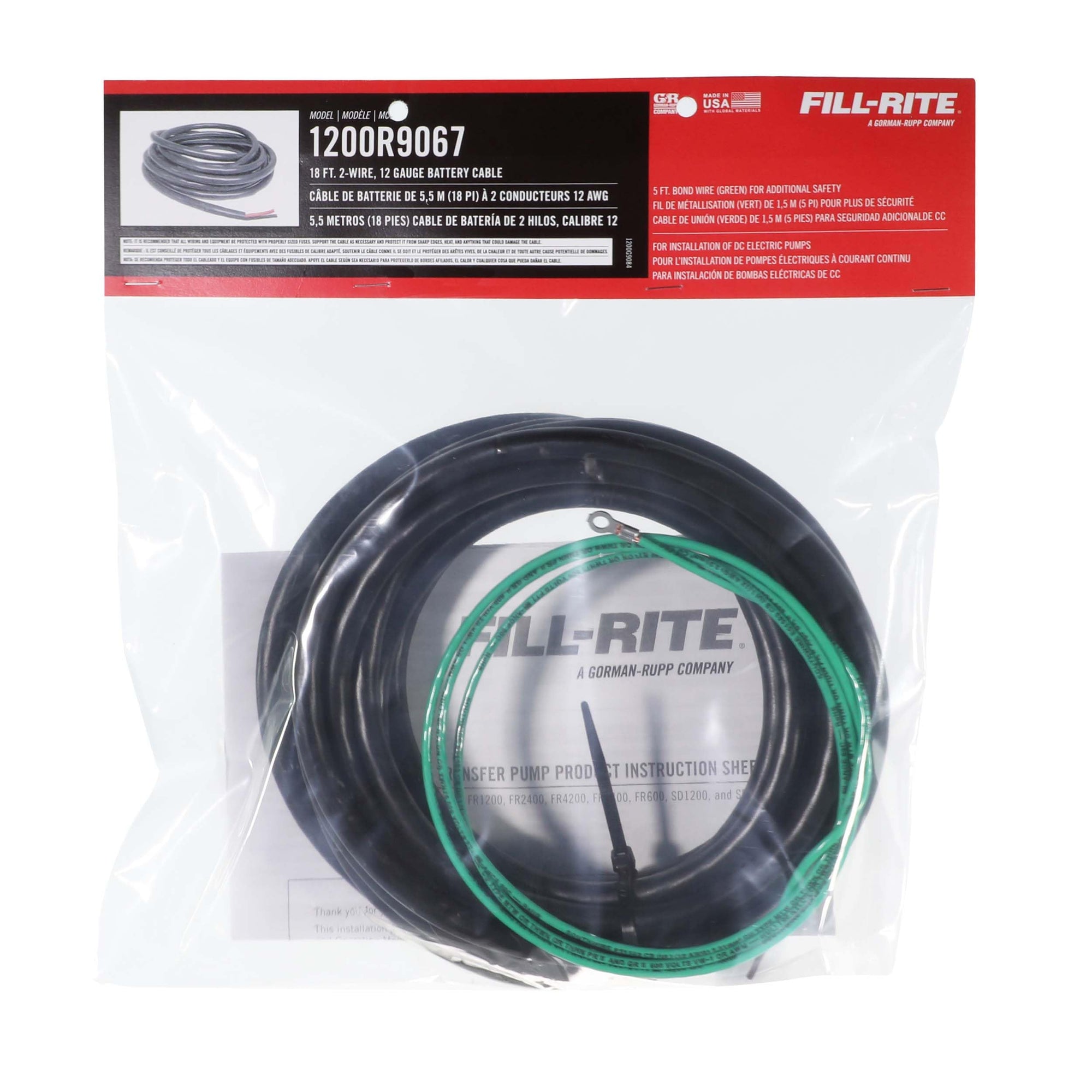 1200R9067 Fill-Rite Wire Battery Cable