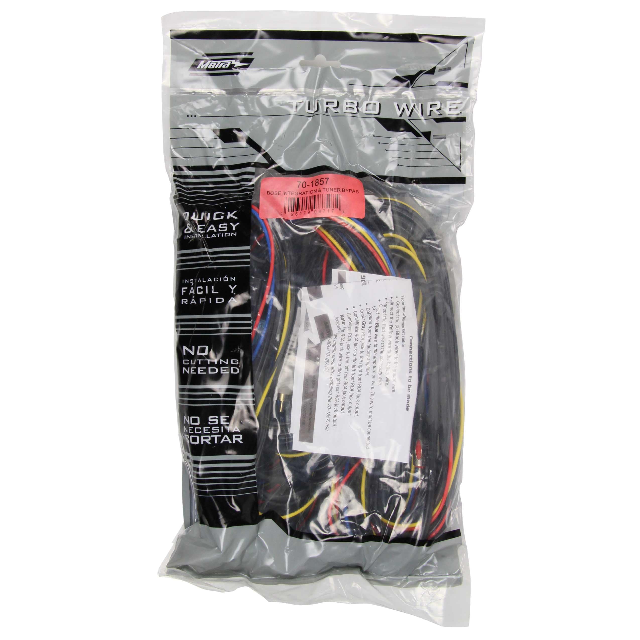 Metra Tuner Relocation 70-1857 and Bose Integration Harness for Select GM Vehicles