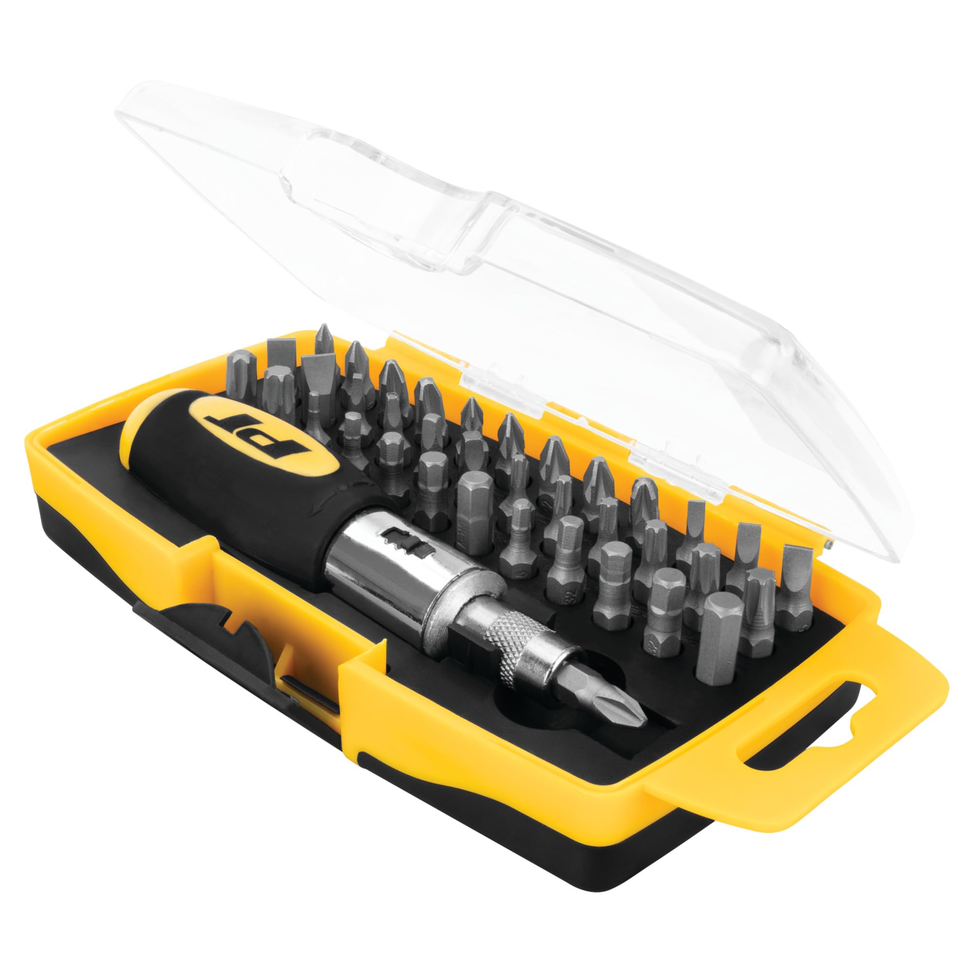 38-Piece Performance Tool Ratcheting Driver Set With Clear View Storage Case