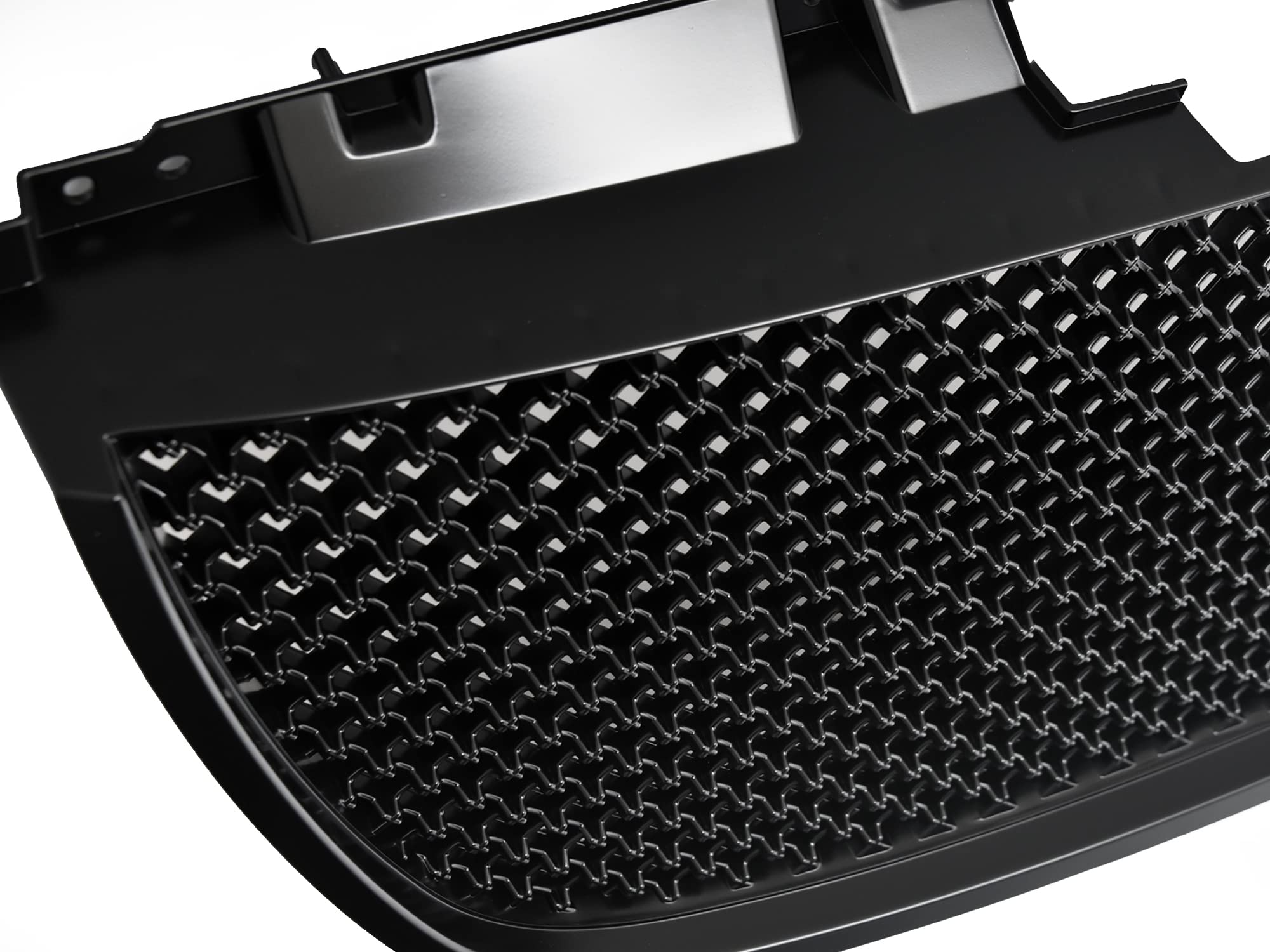 Mesh Front Hood Grille Armordillo USA 7148765 - Gloss Black Fits 2007-2014 GMC Yukon