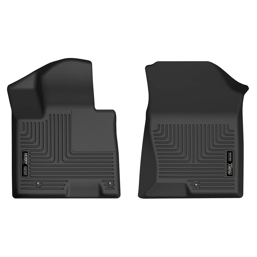 Husky Liners Floor Mats X-act Contour | Fits 2008-2017 Chrysler Town & Country; 2008-2020 Dodge Grand Caravan | Front Row, 2-pc Black - 55521