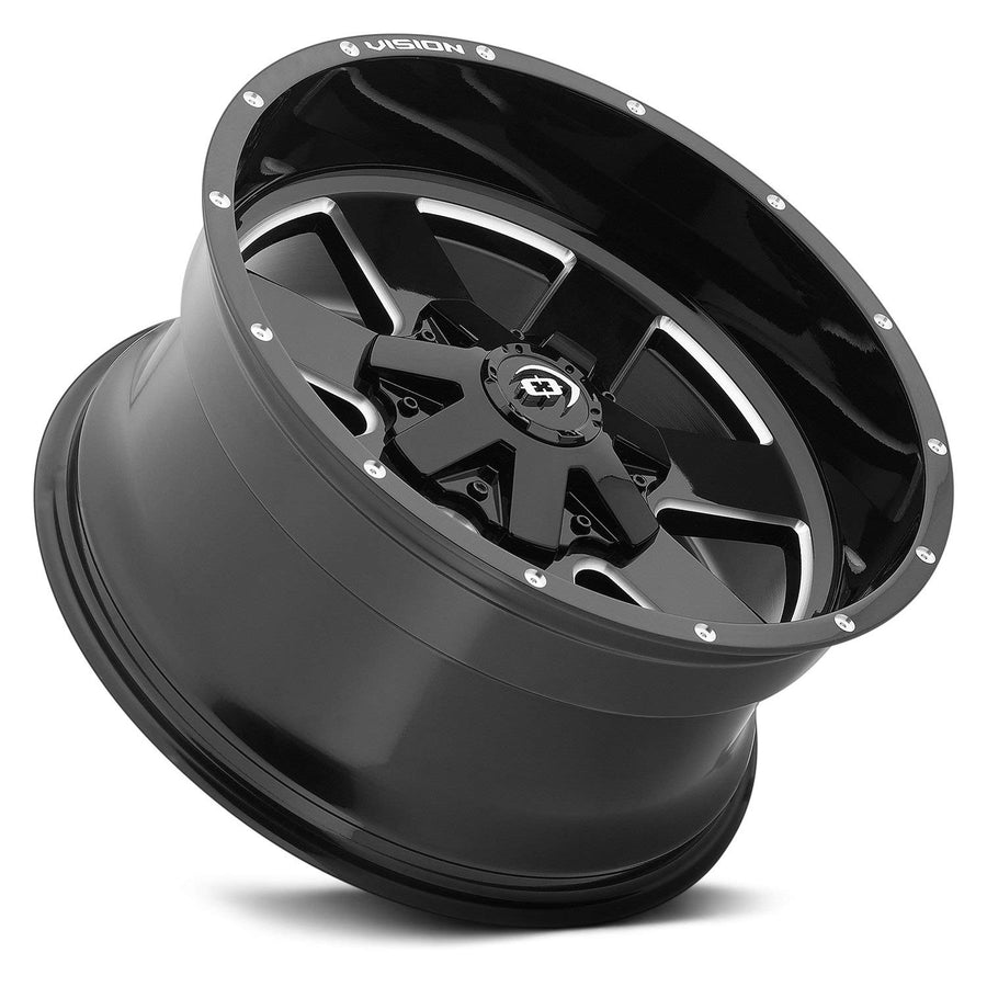Arc Vision 411 Gloss Black Milled Spokes Wheel with Milled Finish (20x10"/5x127mm)