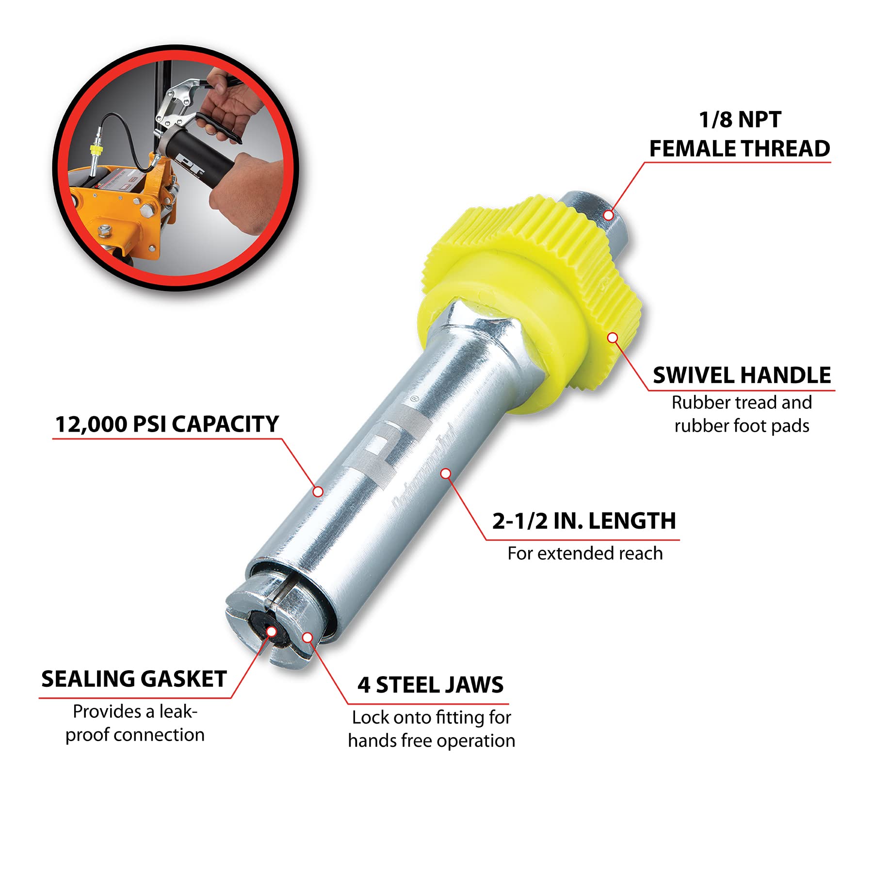 Quick-Lock Performance Tool W54174 Grease Coupler