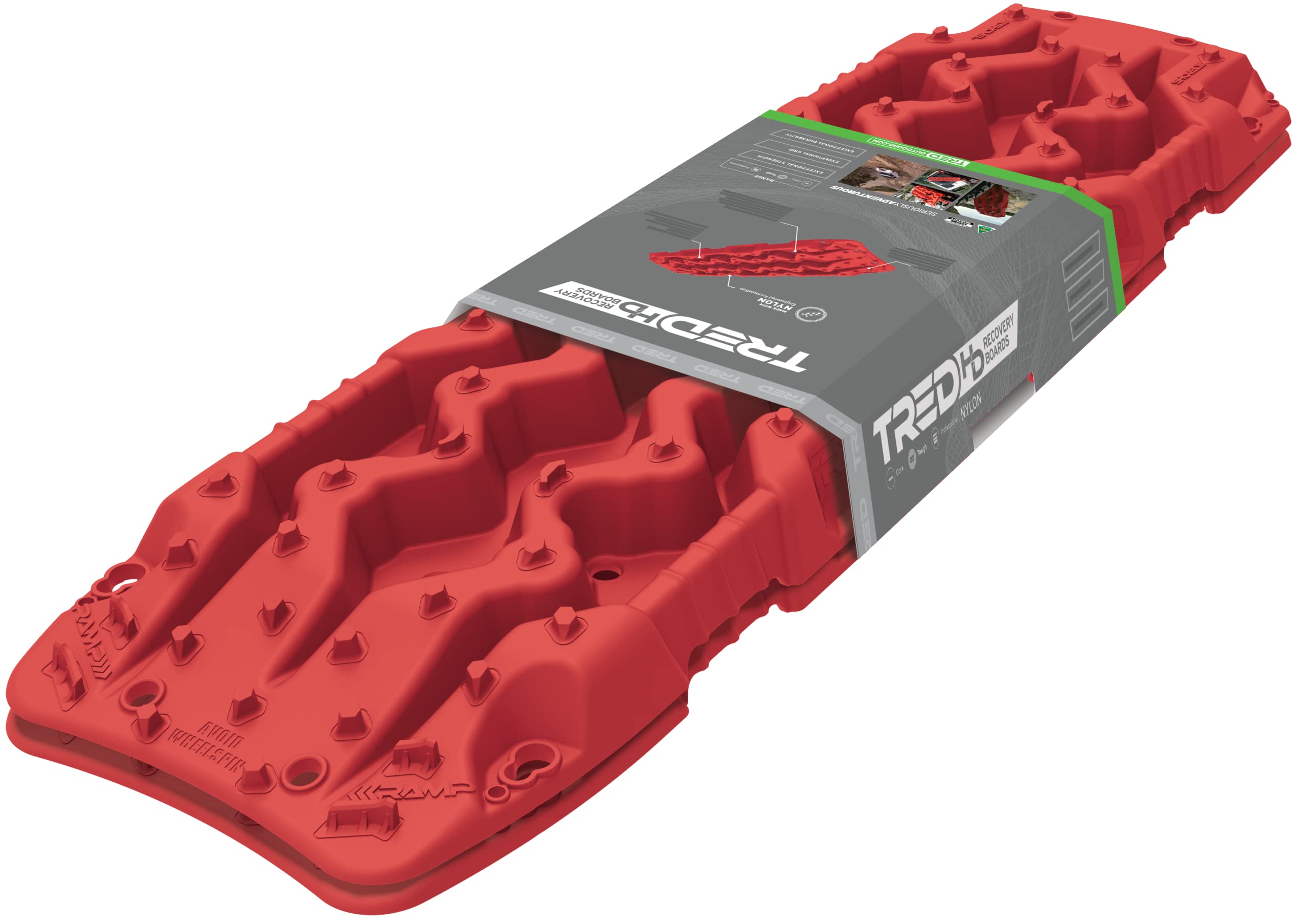 TRED HD ARB Red Recovery Boards - Pair - Fiery Red