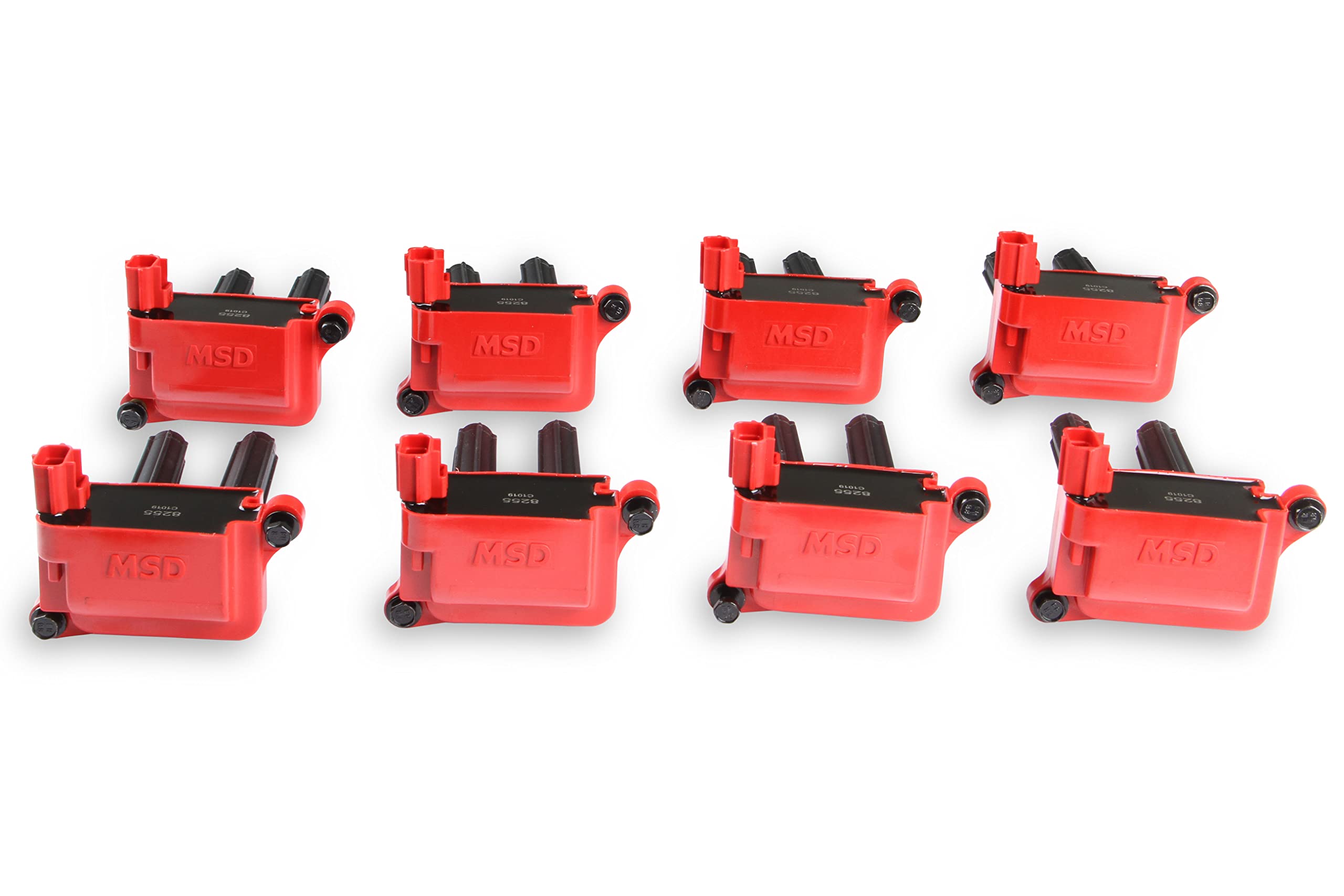 82558 MSD Ignition Coils 2005-2020 Hemi 5.7L/6.1L/6.2L/6.4L engines, Red, 8-Pack