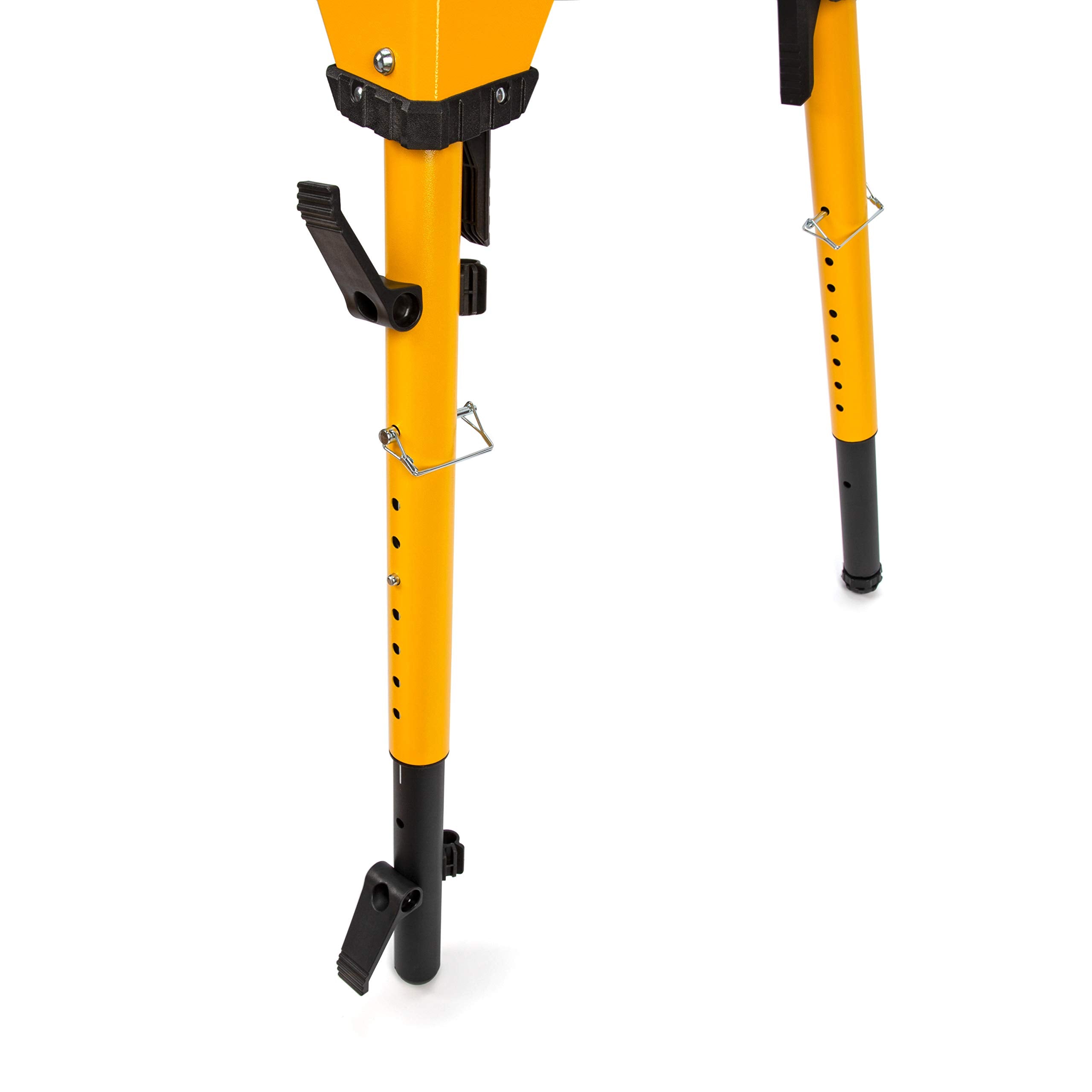 Dewalt Portable Adjustable Height Steel Welding Table and Work Bench, 18 x 46-inch Tabletop, Folding Legs, Carrying Handle, and Cord Minder