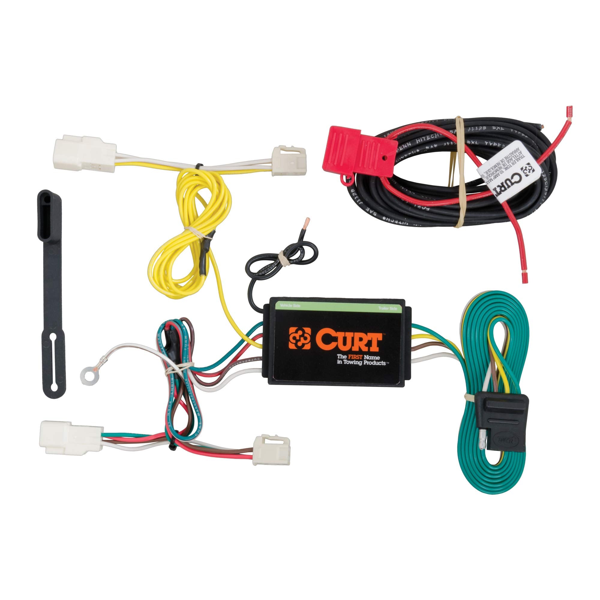 CURT 56212 Custom Vehicle-Side 4-Pin Trailer Wiring Harness, Fits Select Subaru Impreza, BRZ, Scion FR-S , Black