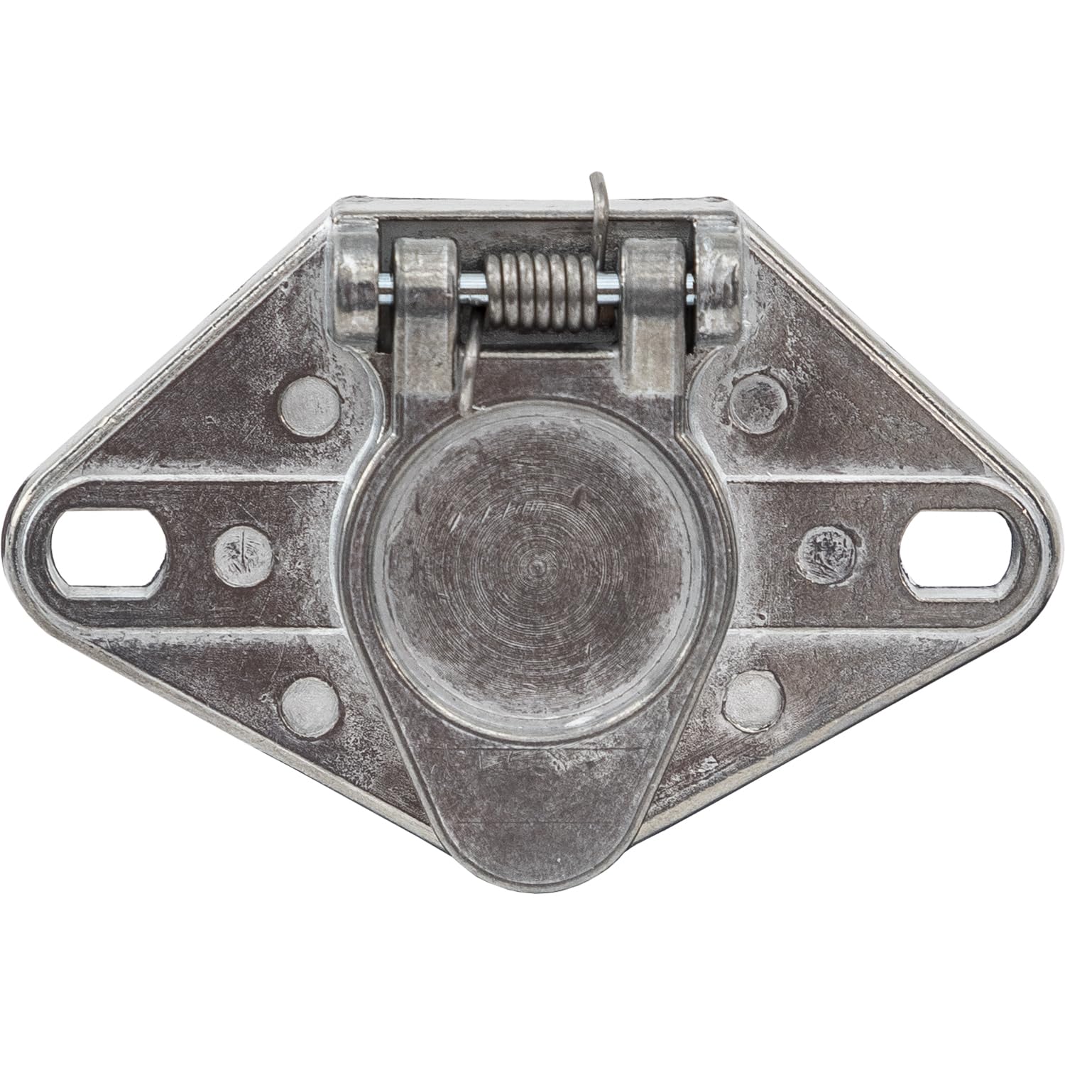 Buyers Products 6-Way Die Cast Metal Trailer Connector, Trailer Connector Truck Side, 6 Round Pin Style, Bolt-On Mounting, Truck & Trailer Accessories
