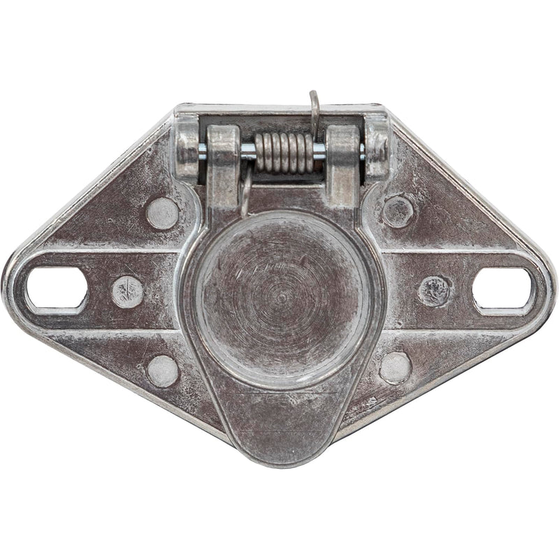 Buyers Products 6-Way Die Cast Metal Trailer Connector, Trailer Connector Truck Side, 6 Round Pin Style, Bolt-On Mounting, Truck & Trailer Accessories