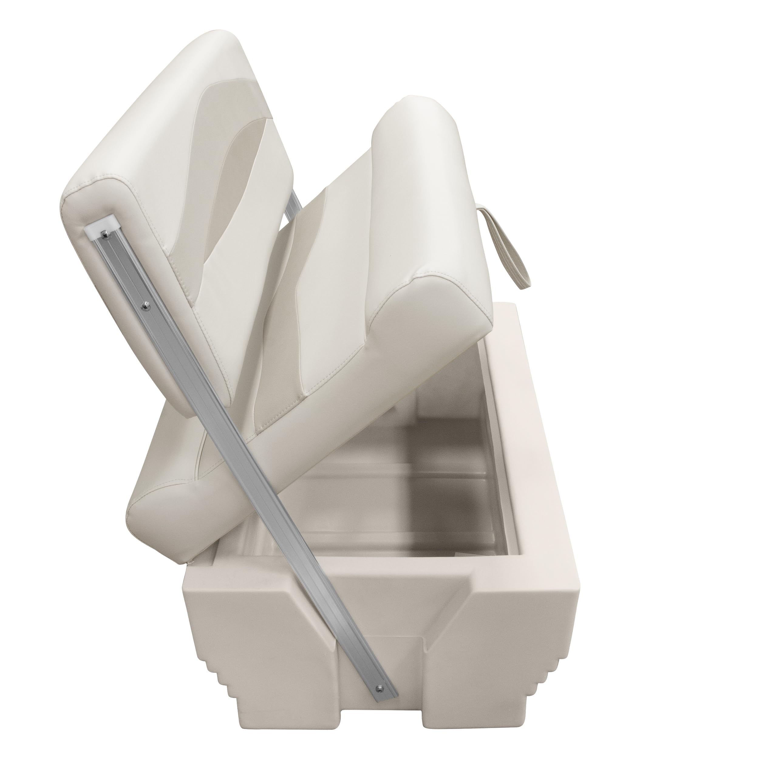 Wise Premier Series BM1152-1B-990 Pontoon Flip-Flop Seat Base Only, Platinum