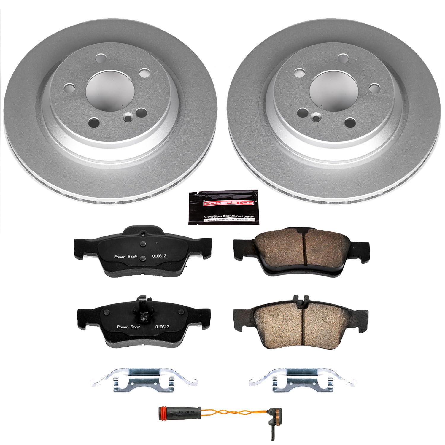 Power Stop CRK6567 Z23 Evolution Geomet Coated Brake Kit For Mercedes-Benz S430 2003-2006 [Model Specific]