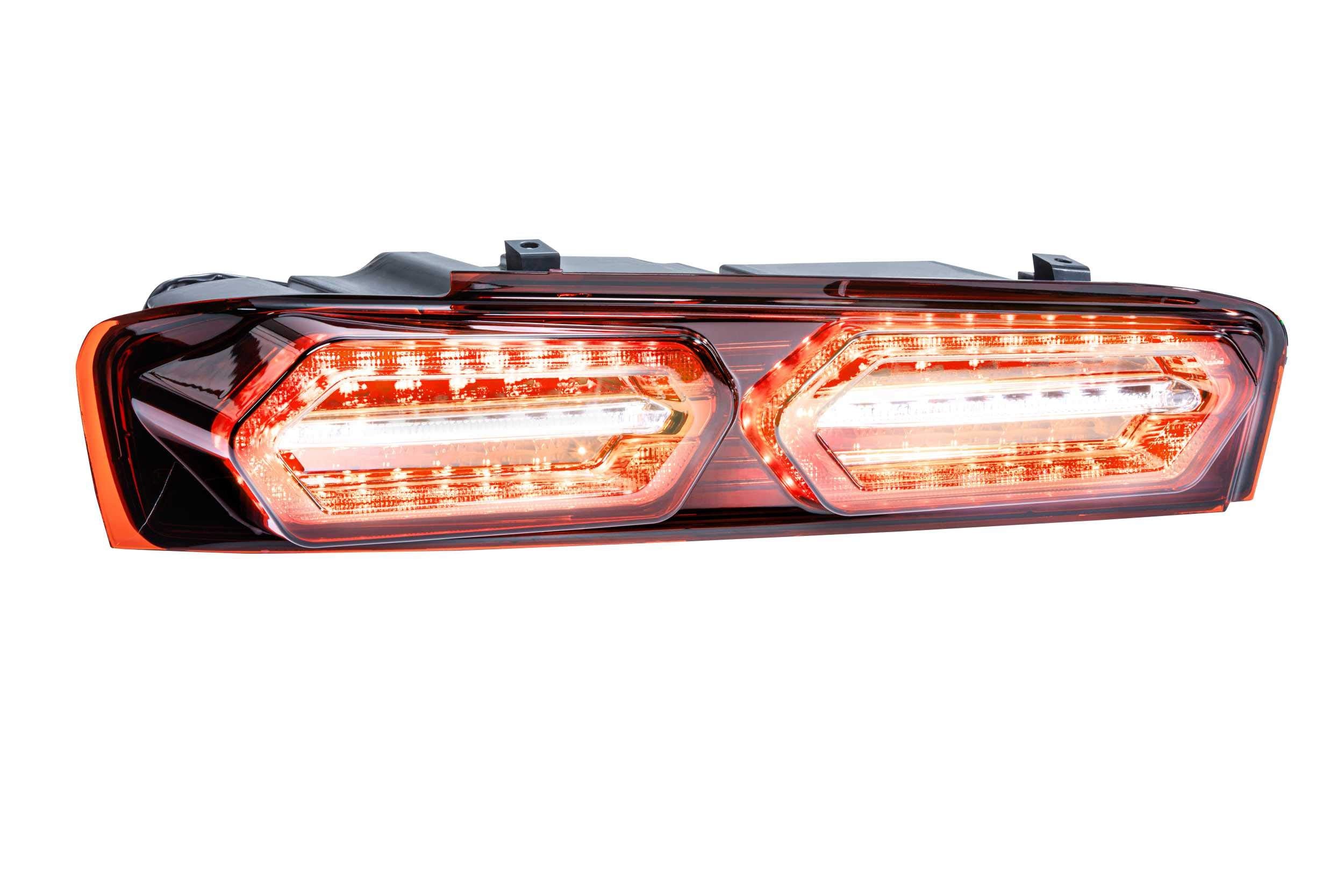 Morimoto LED XB Taillights (Smoked), Plug and Play Housing Upgrade, fits 2016-2018 Chevrolet Camaro, DOT Approved Complete Assembly, LED Sequential Turn Signals, Brake, Reverse Lights (1x LF404)