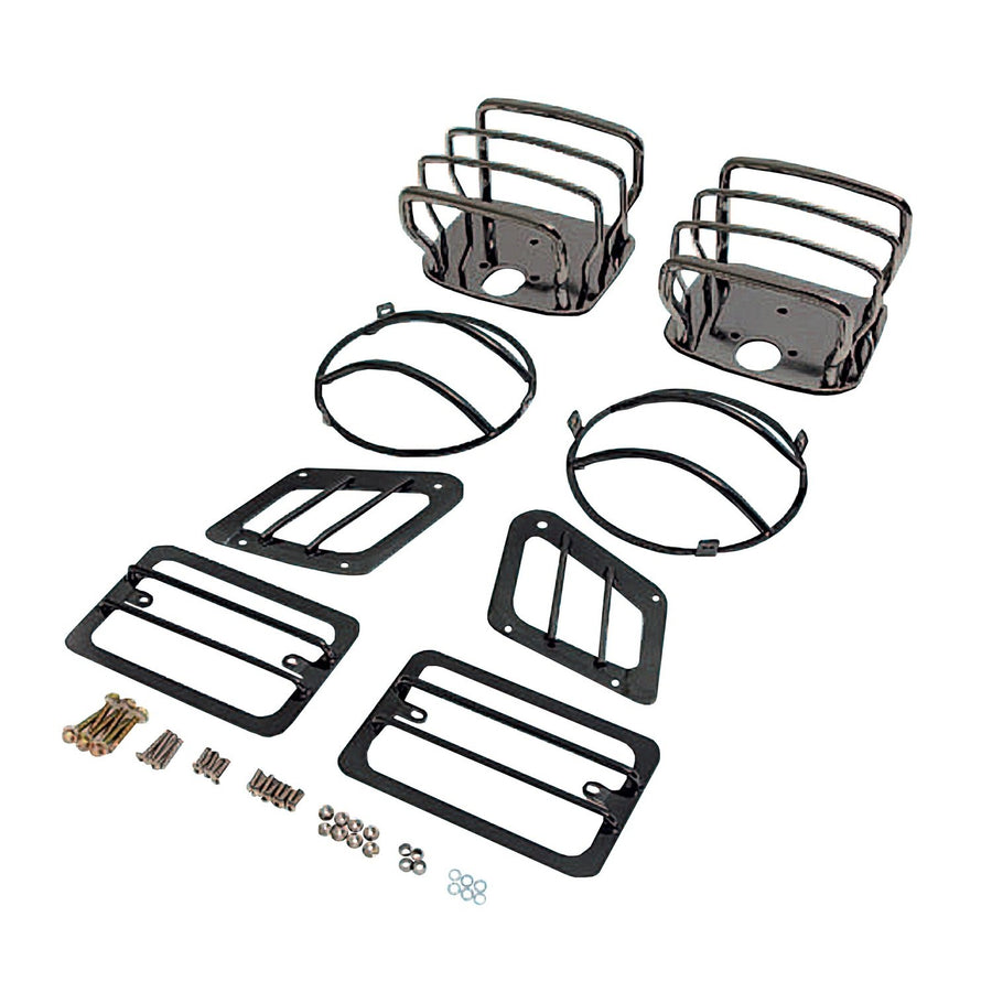 Euro Guard Kit Rugged Ridge for Jeep Wrangler TJ | 8-Piece | 12495.02 | Fits 1997-2006 Jeep Wrangler TJ