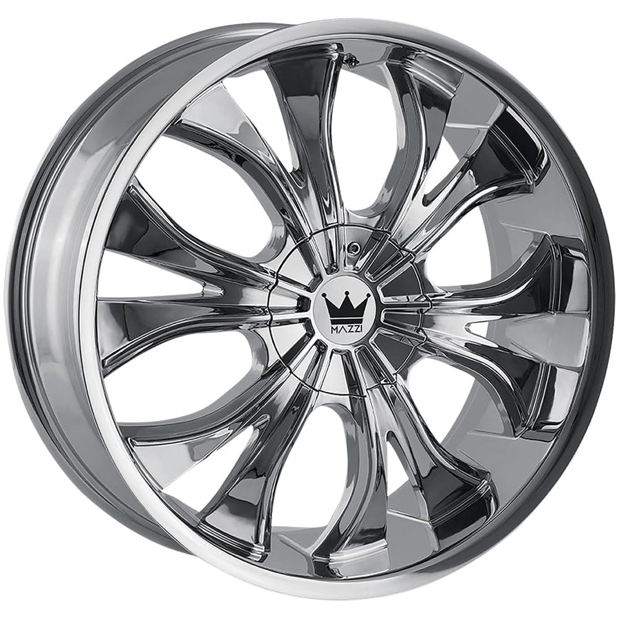 Hustler MAZZI (342) 22x9.5 5x115/5x120 18et mm Chrome Wheel