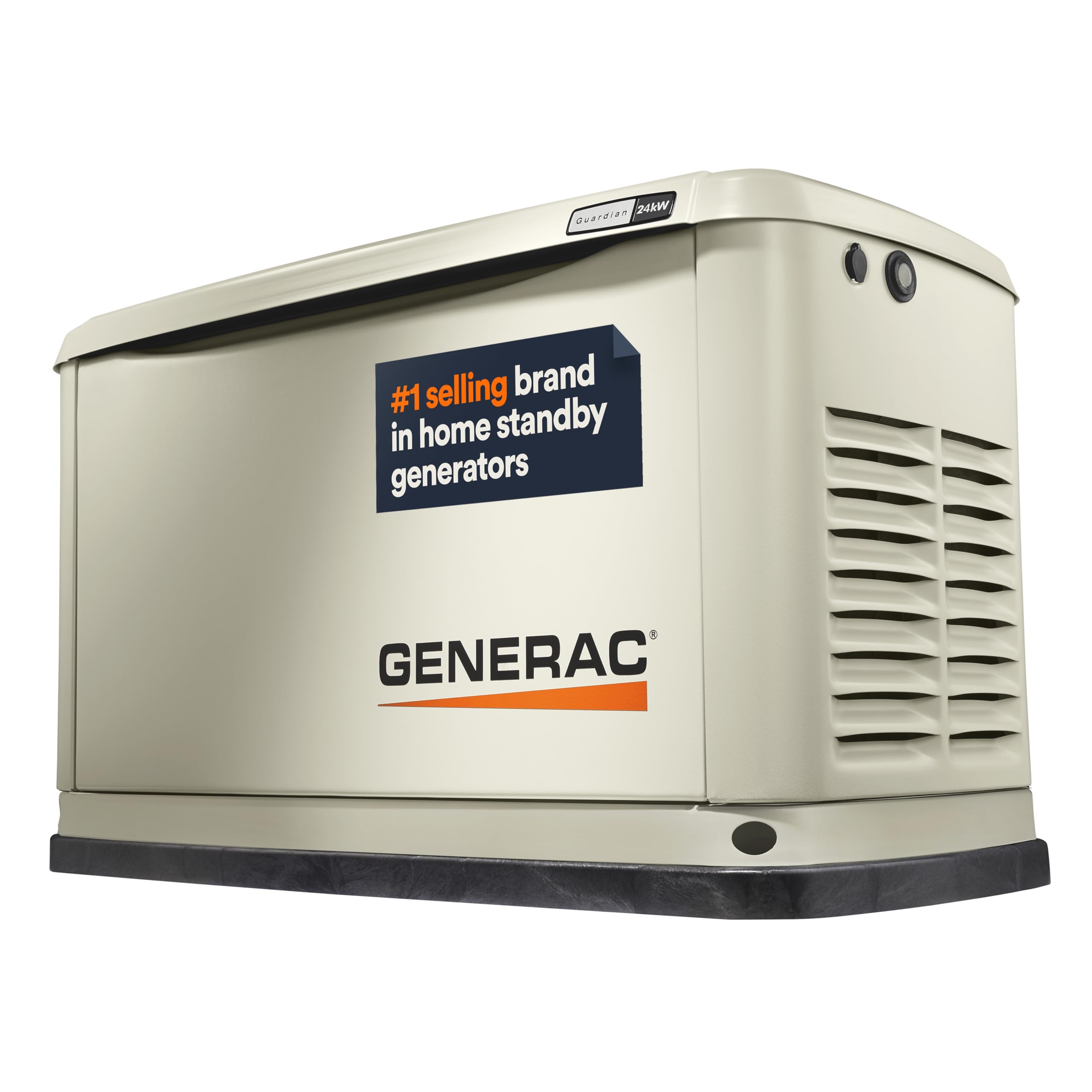 Guardian Generac 24kW Home Standby Generator - Automatic Whole House Backup Power for Storms, Emergencies, and Outages, WiFi Enabled, Runs on Natural Gas or Liquid Propane, Quiet Operation