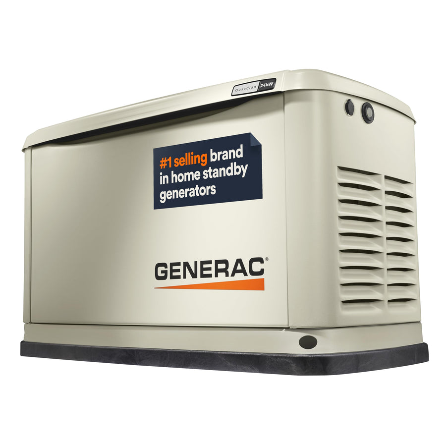 Guardian Generac 24kW Home Standby Generator - Automatic Whole House Backup Power for Storms, Emergencies, and Outages, WiFi Enabled, Runs on Natural Gas or Liquid Propane, Quiet Operation