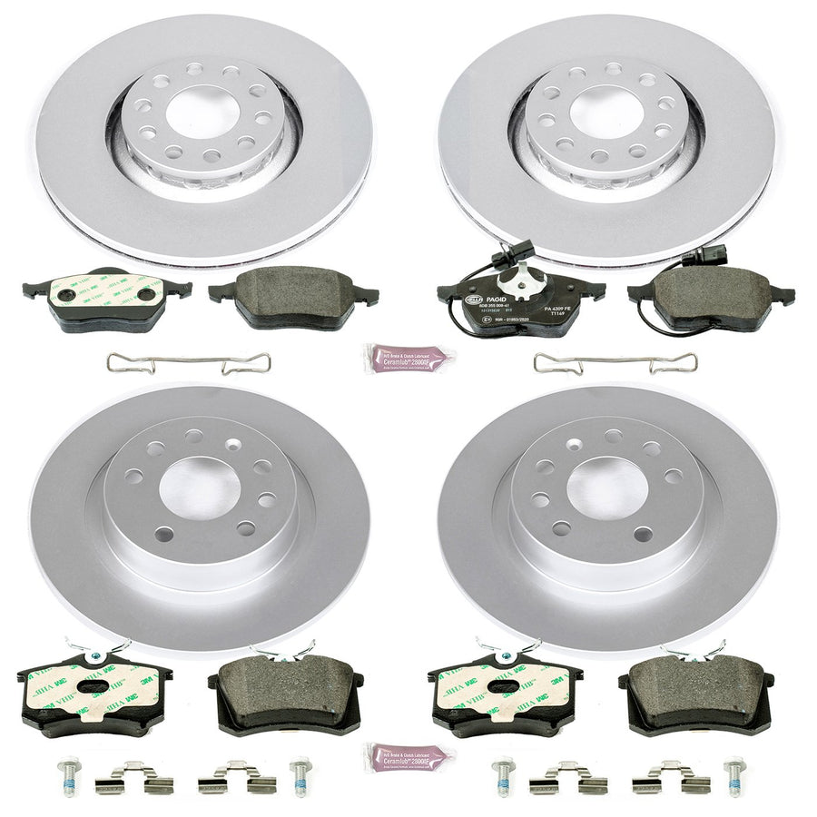 Euro-Stop Power Stop Brake Kit Front and Rear For Audi A6 1998-2004 [Model Specific]