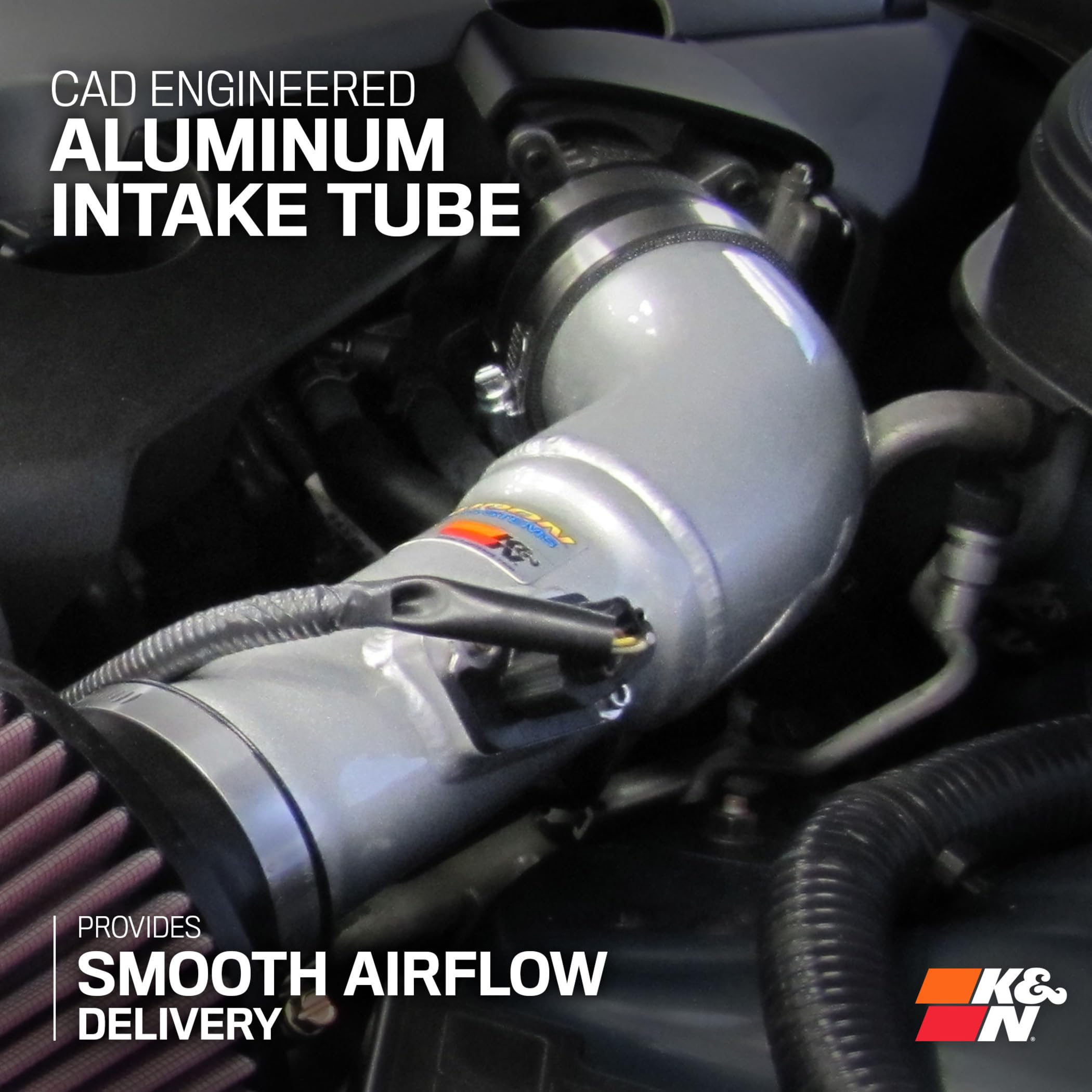 Cold Air Intake System K&N: High-Flow Air Filter, Increase Performance & Acceleration: Compatible with 2008-2020 Infiniti/Nissan: G37, 370Z, 69-7078TS