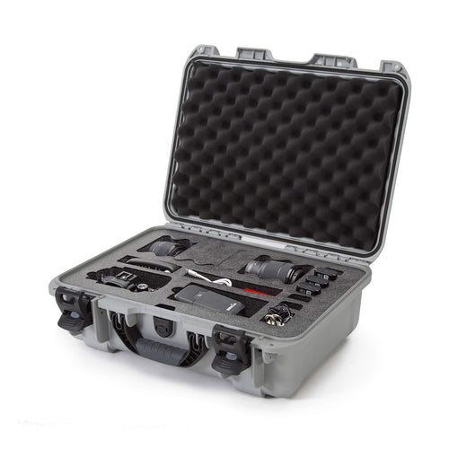 925 Nanuk Waterproof Carry-on Hard Case with Foam Insert for Canon, Nikon - 1 DSLR Body and Lens/Lenses - Silver (925-EDSLR5)