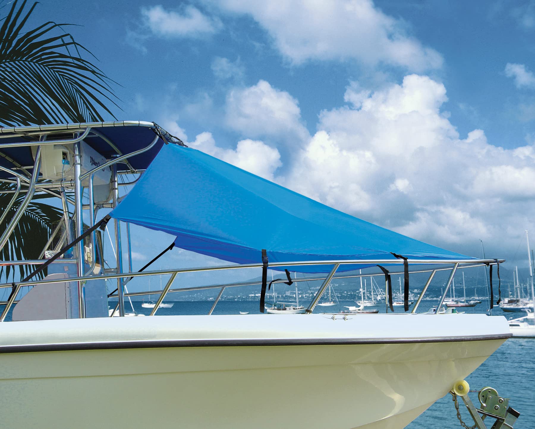 TAYLOR MADE PRODUCTS Bow Shade T-Top, Navy (6'L x 90" W)