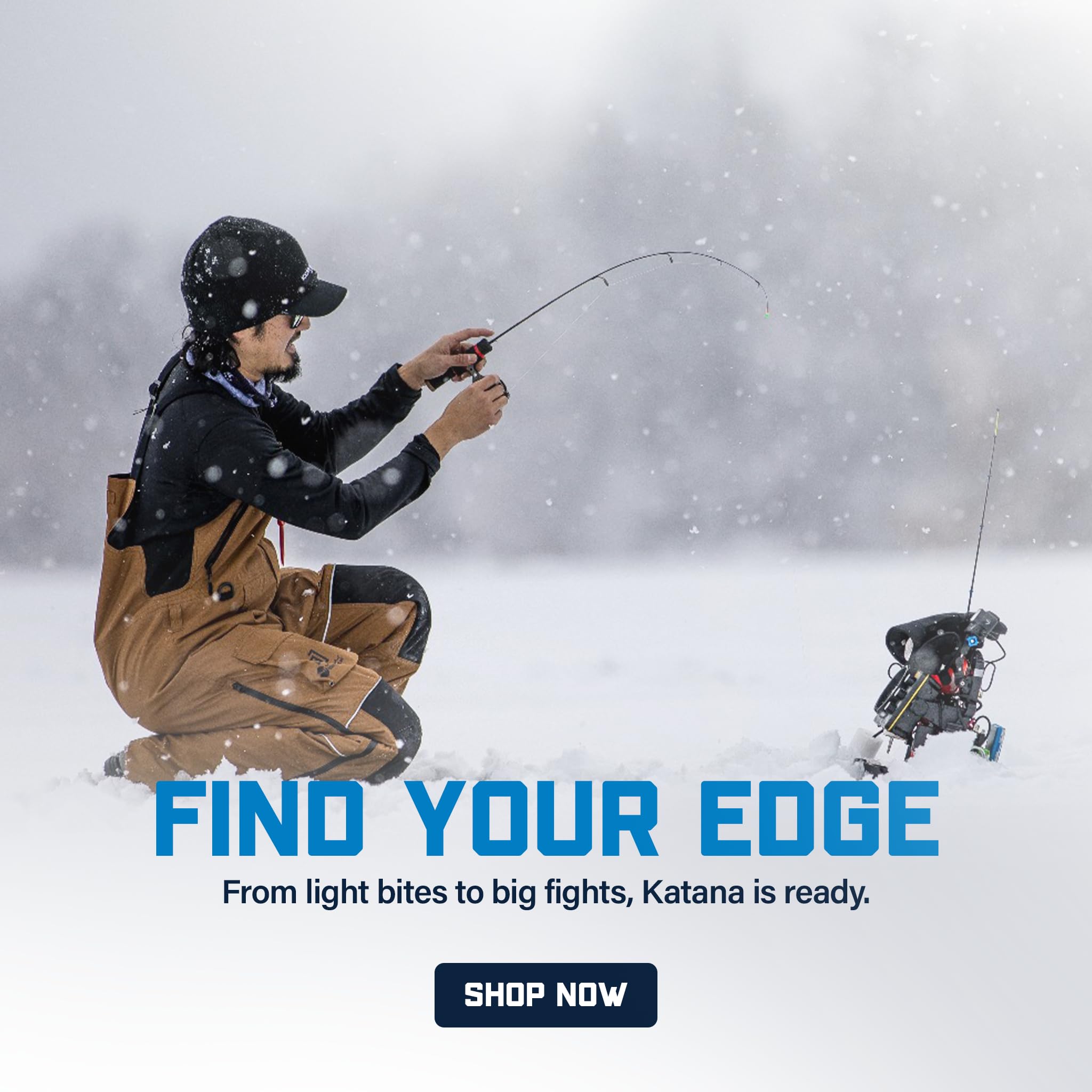 Clam 28” Straight Drop Ice Fishing Rod – Medium-Light Action, Ultra-Sensitive Glass Blank & Ice-Ready Oversized Guides