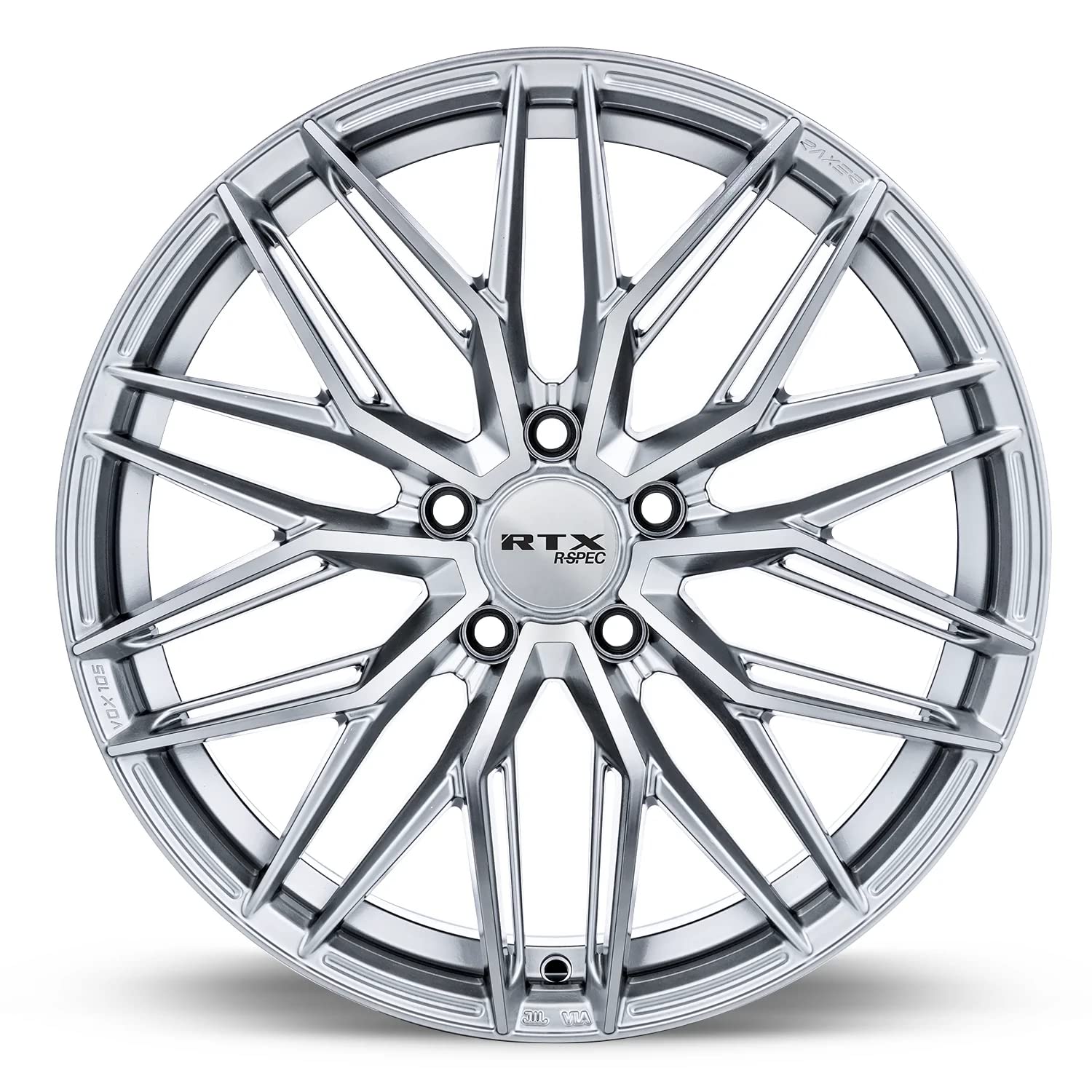 Custom RTX SW20 Wheel - 18x8.5, 45 Offset, 5x114.3 Bolt Pattern, 73.1mm Hub - Silver with Machined Face Rim