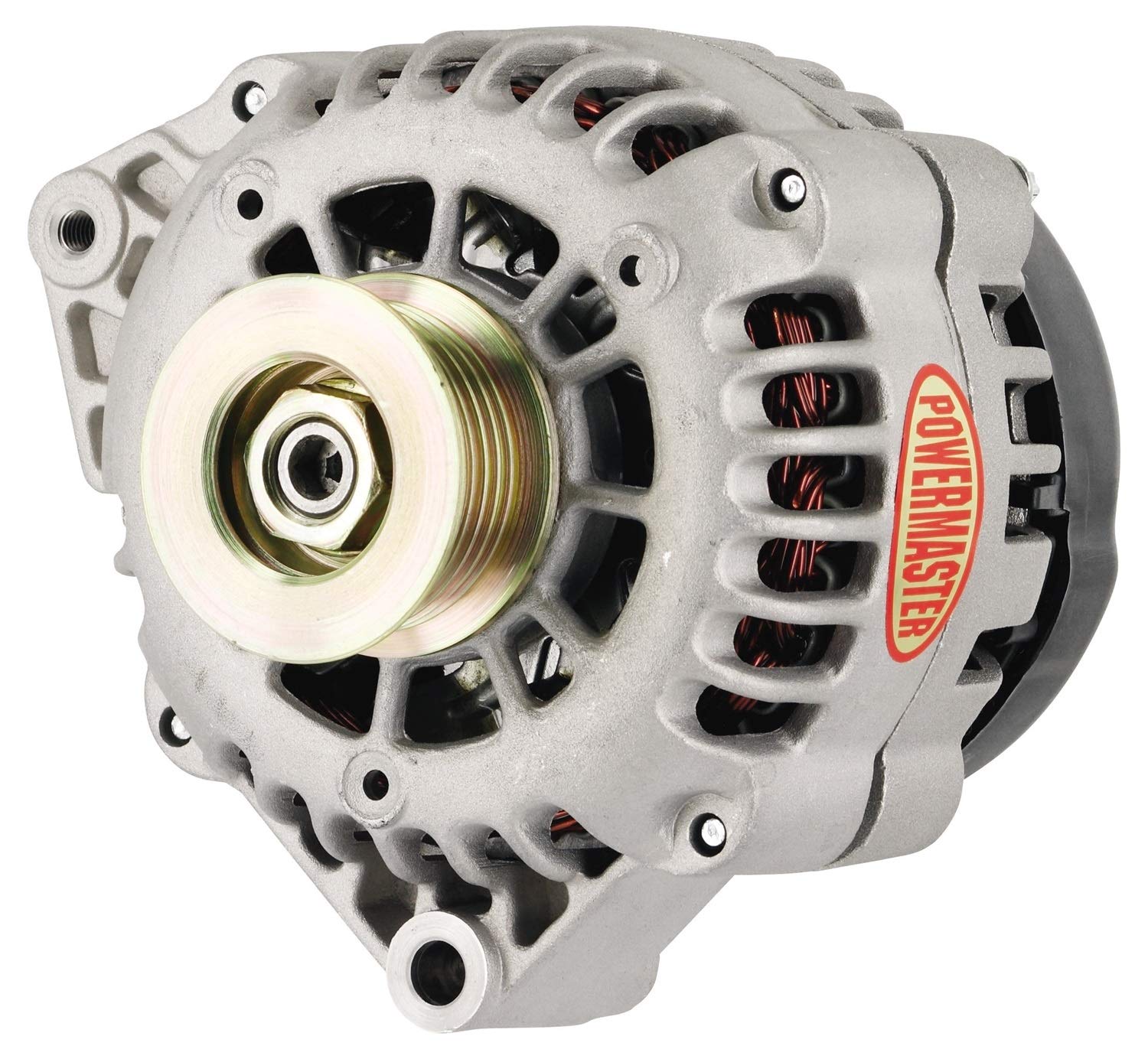 Alt GM CS130D Powermaster Natural 120A 6 grv Pulley Offset Left MTG 1-Wire or OE Hookup