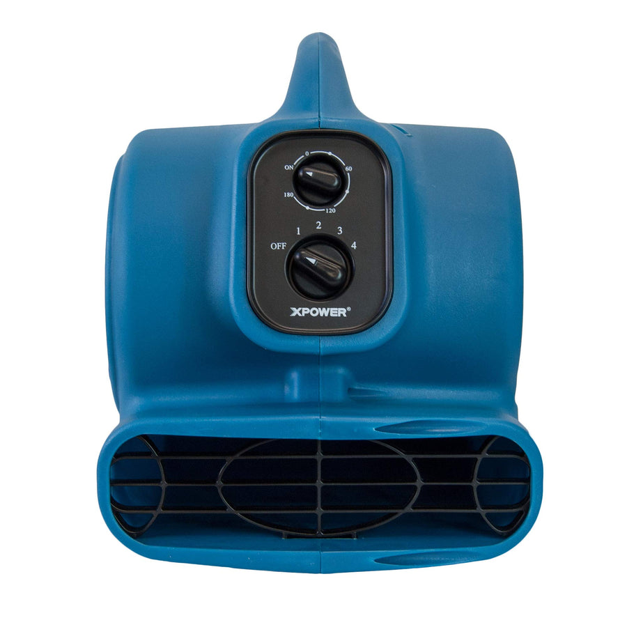 Freshen Aire XPOWER P-260NT 1/4 HP, 925 CFM, 4 Speeds Mini Mighty Scented Air Mover, Utility Fan, Dryer, Blower with Ionizer and Timer, Blue