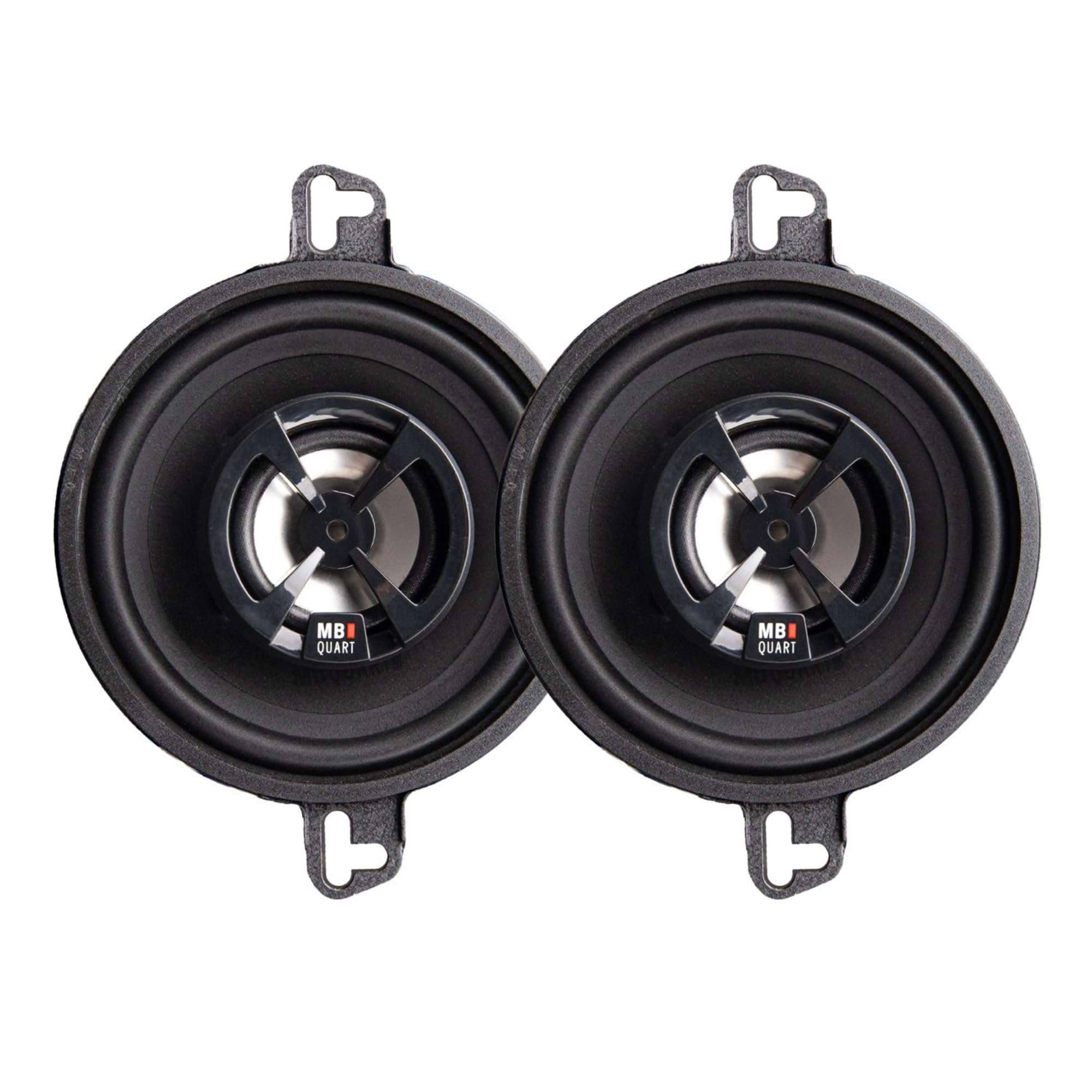 MB Quart 3.5" Discus High-Performance 2-Way Car Audio Component Speaker System, 70W Peak Power, 35W RMS, 4 Ohm, and 88db Sensitivity