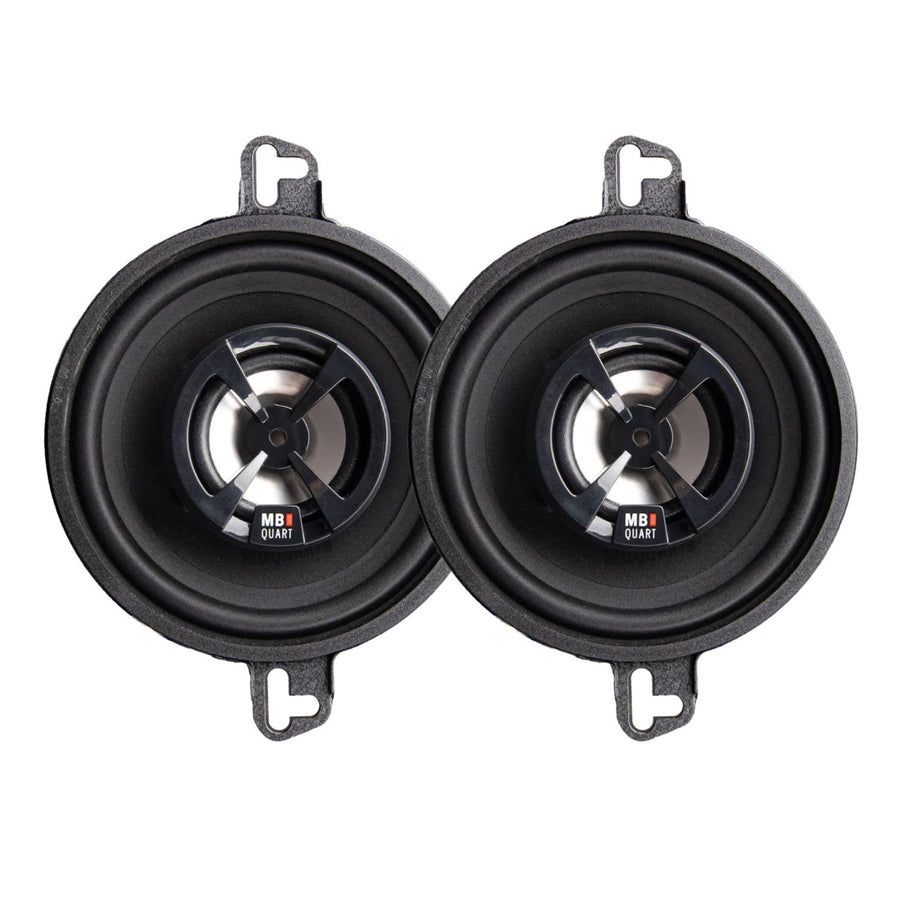 MB Quart 3.5" Discus High-Performance 2-Way Car Audio Component Speaker System, 70W Peak Power, 35W RMS, 4 Ohm, and 88db Sensitivity