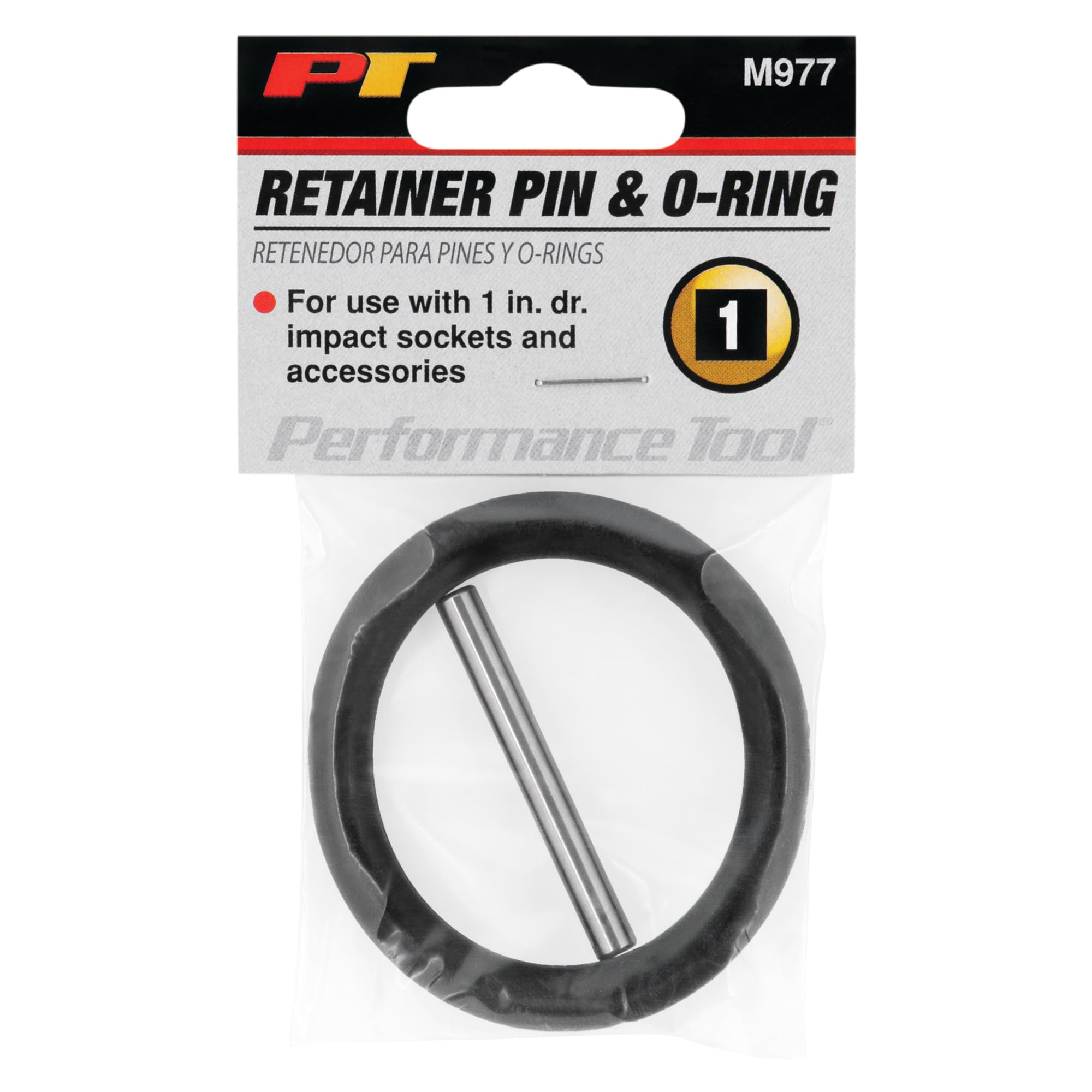 M976 Performance Tool 3/4-Inch Drive Retainer Pin & O-Ring, Black