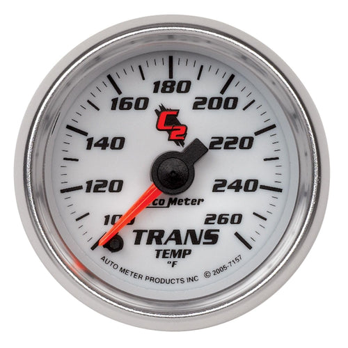 C2 Auto Meter 7157 Full Sweep Electric Transmission Temperature Gauge
