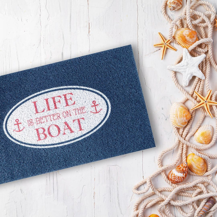 ON The Boat Life is Better (Navy BL
