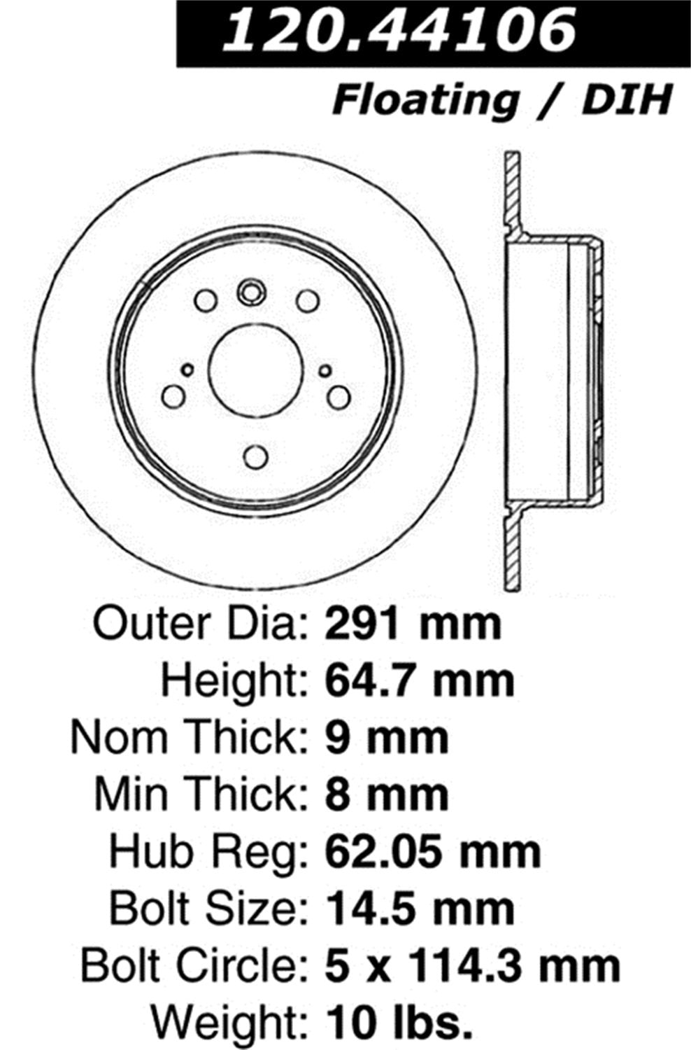 Sport Drilled/Slotted Brake Rotor StopTech 127.44106R (Rear Right), 1 Pack