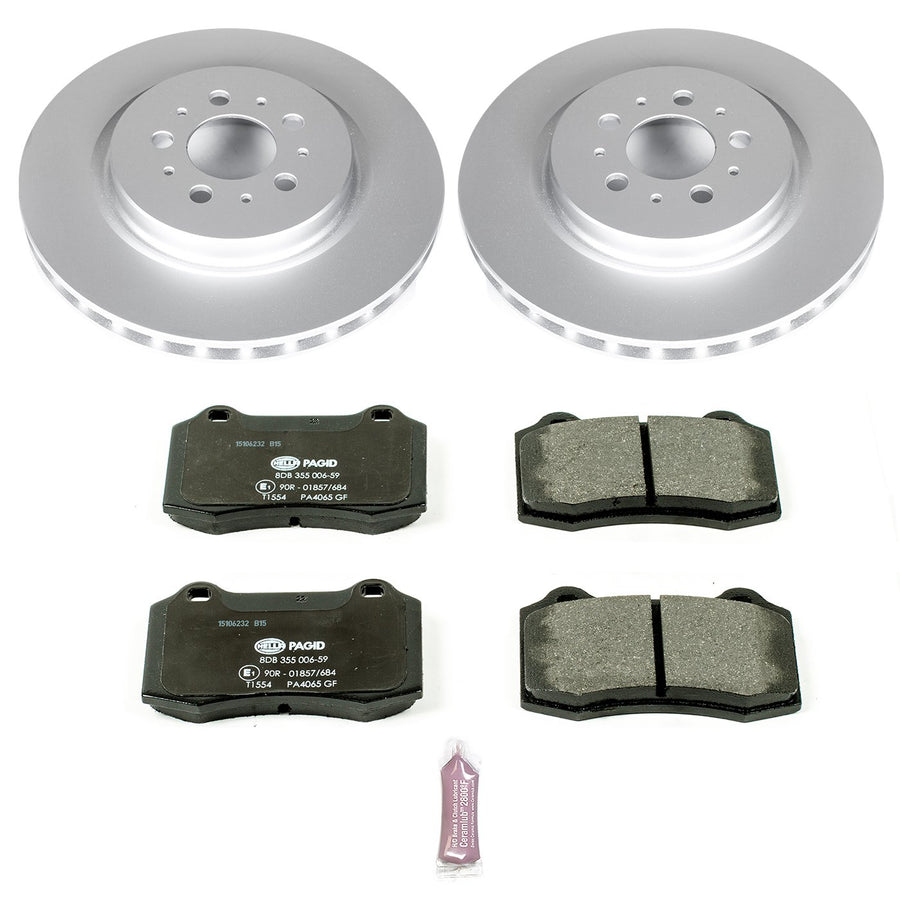 Power Stop ESK5039 Euro-Stop Rear Brake Kit For Volvo V70 2004-2007 [Model Specific]